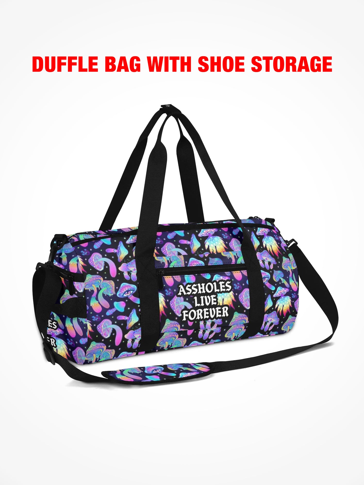 Duffle Bag - LETS TAKE A TRIP - OG Mushroom