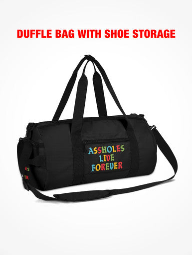 Duffle Bag - HAVE A NICE TRIP BLACK