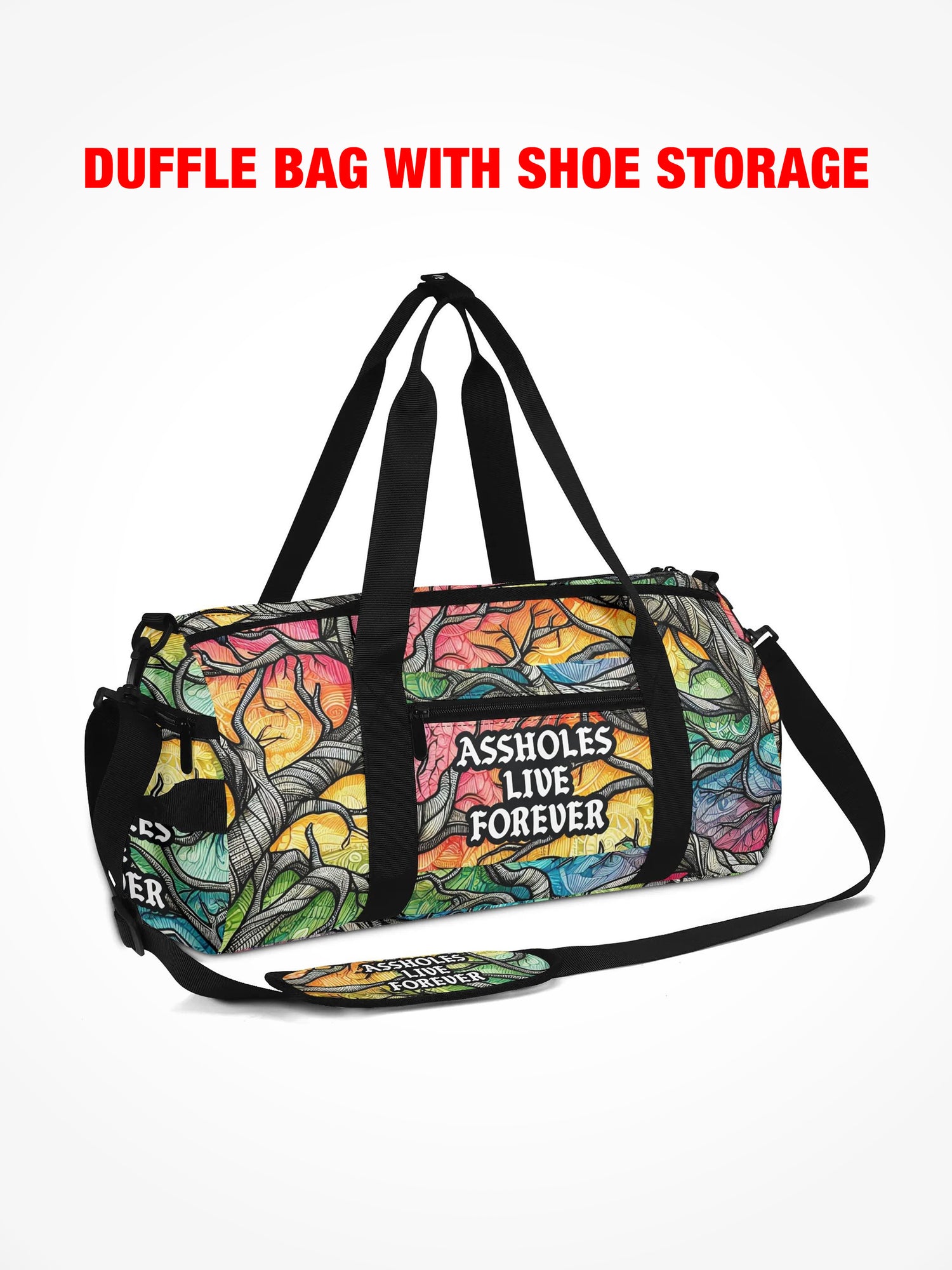 Duffle Bag - EMOTIONAL BAGGAGE - Rainbow Trees