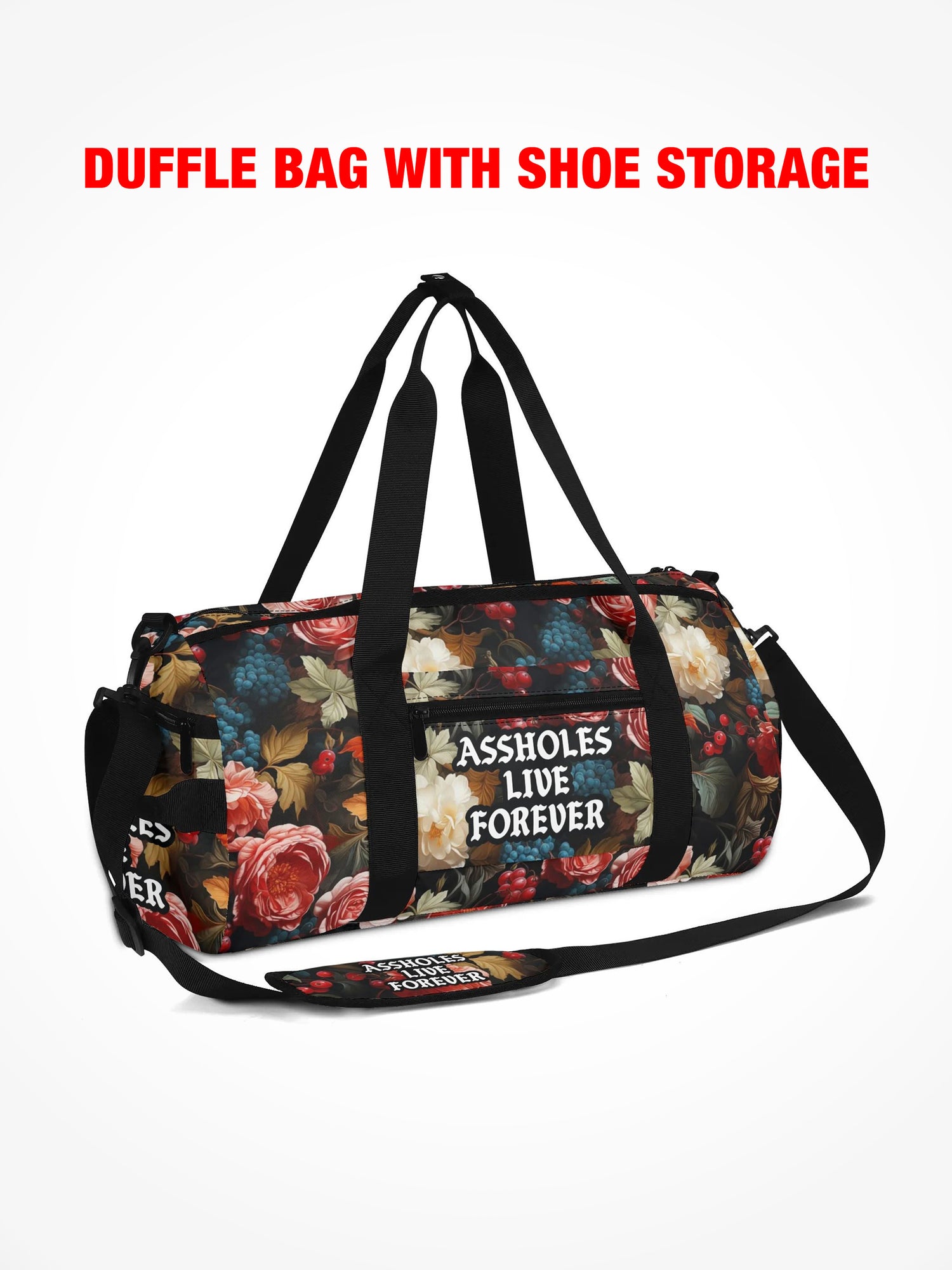 Duffle Bag - EMOTIONAL BAGGAGE - Renaissance Flowers