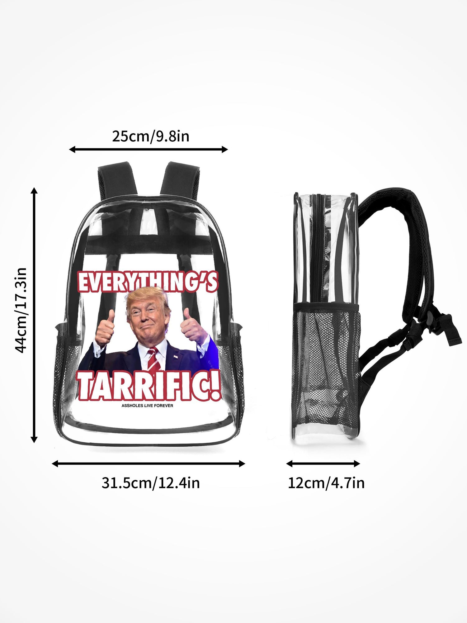 Transparent Backpack - Everythings Tarrific
