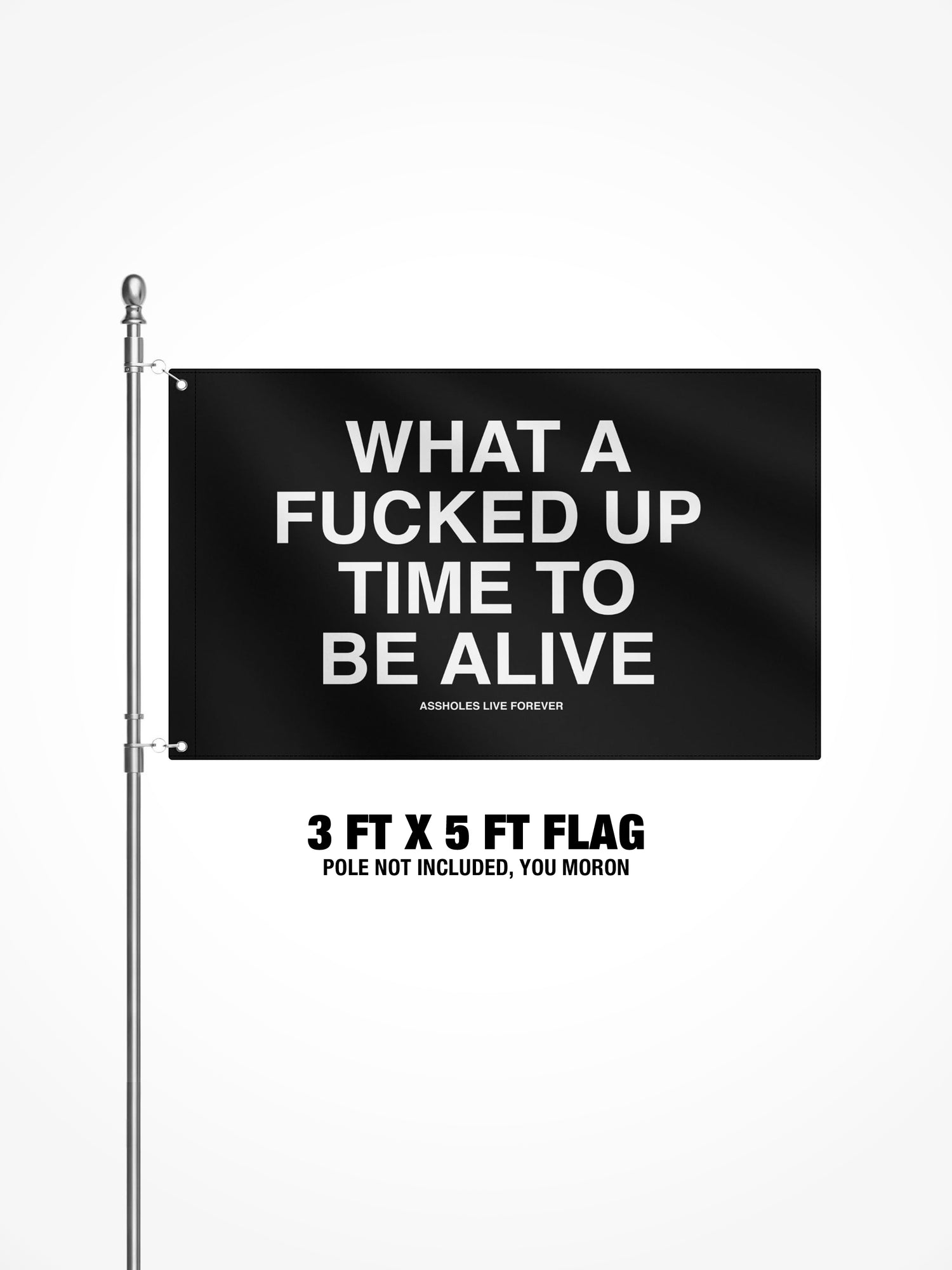 3x5 Ft Flag - Fucked Up Time To Be Alive
