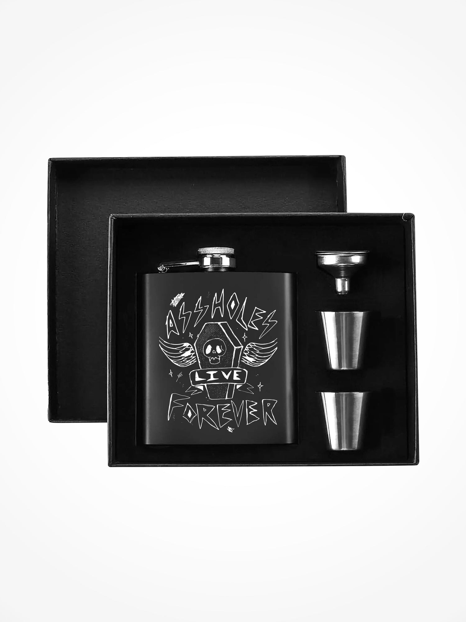 Flask Box Set - ALF SKULL COFFIN