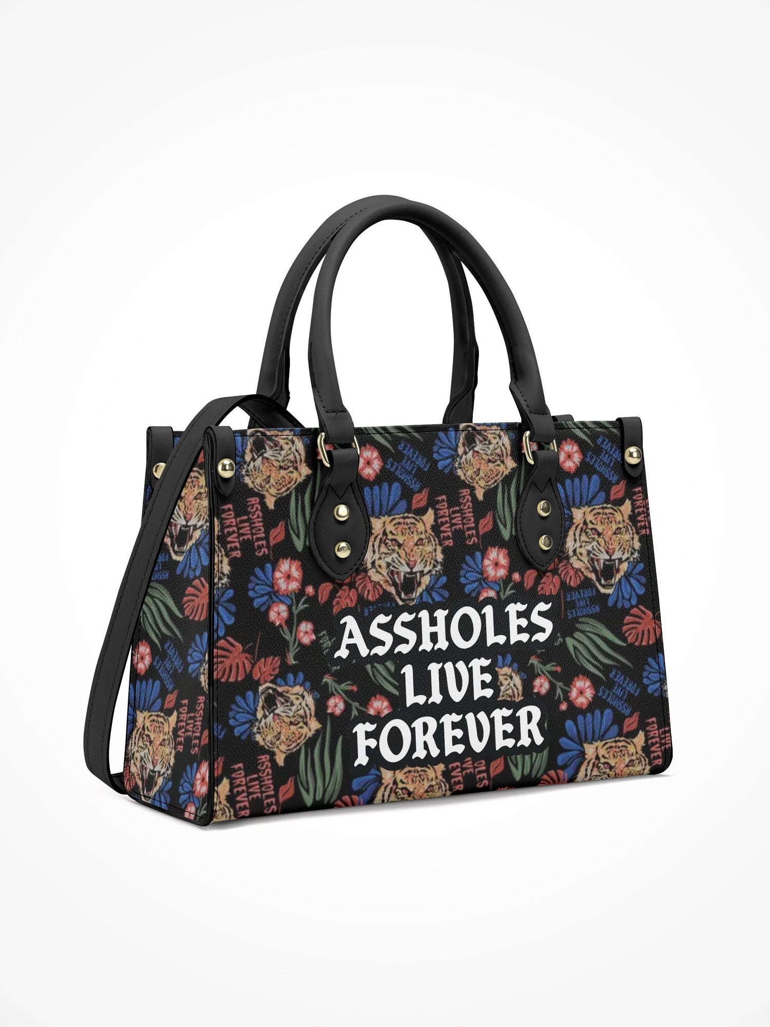 Handbag With Strap - EMOTIONAL BAGGAGE TIGER JUNGLE
