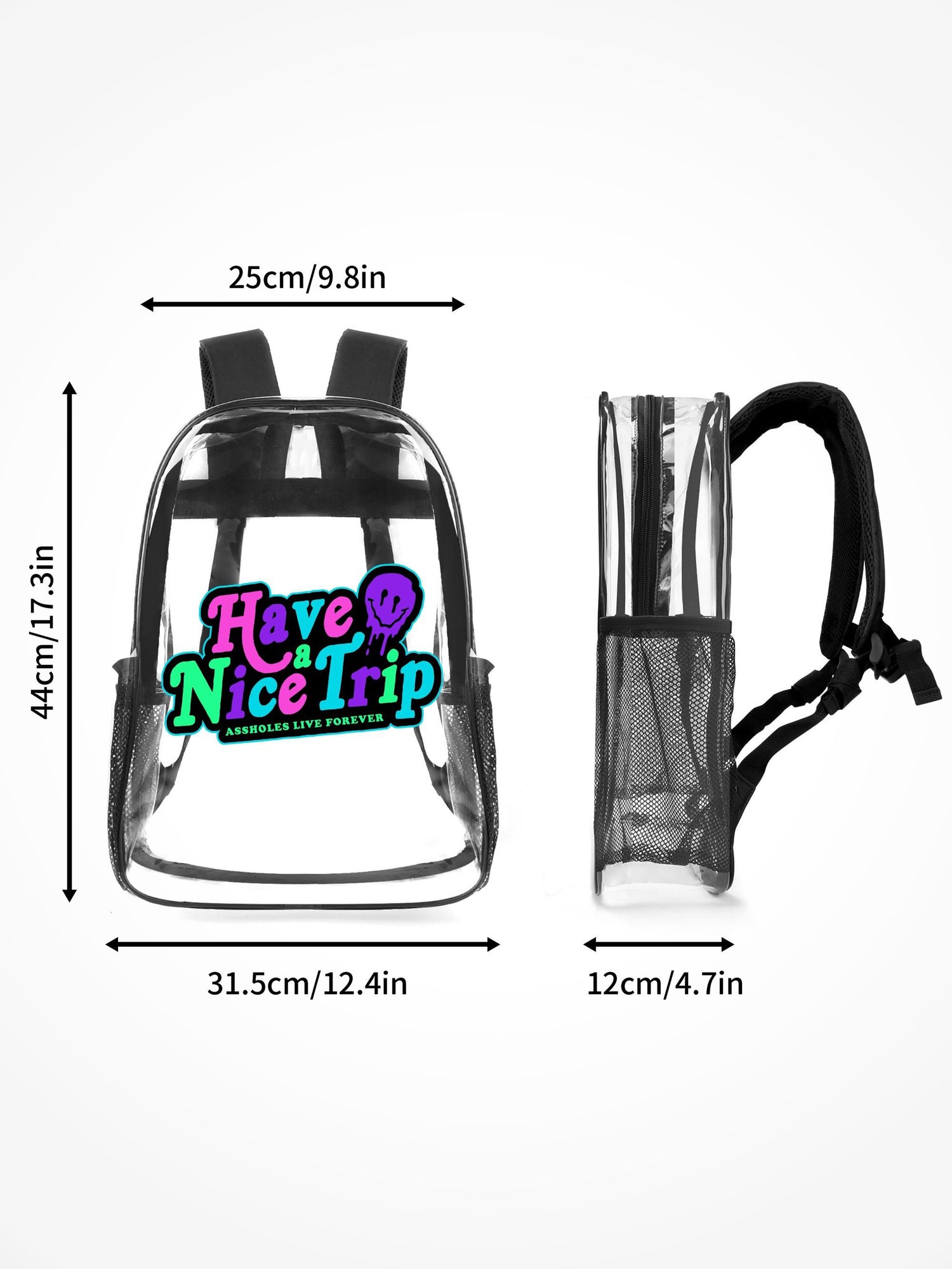 Transparent Backpack - Have A Nice Trip