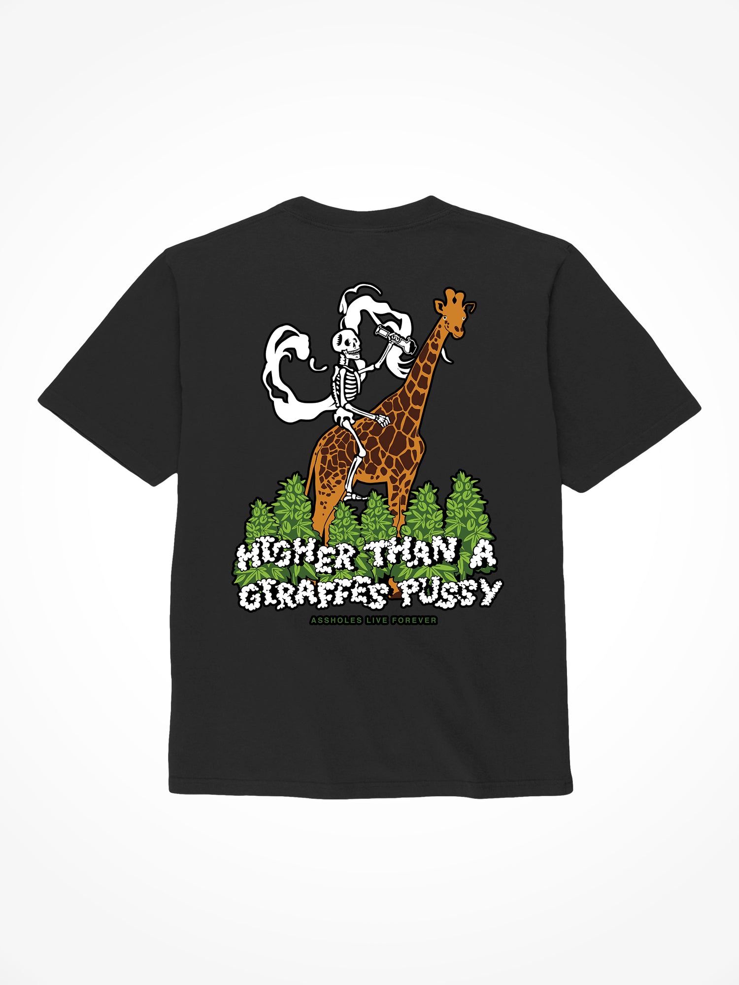 Giraffe Pussy - Black T-Shirt