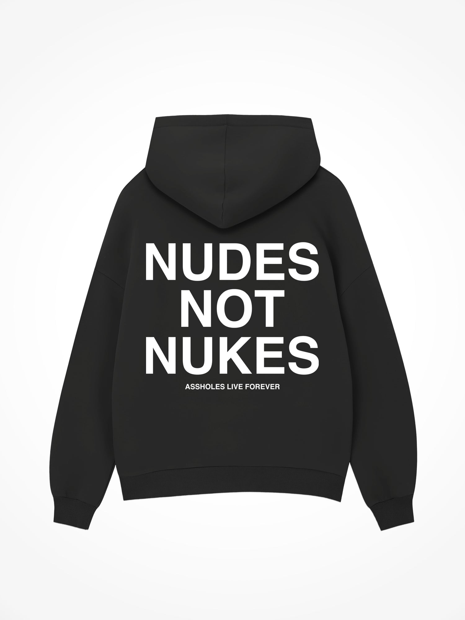 Nudes Not Nukes - Black Hoodie