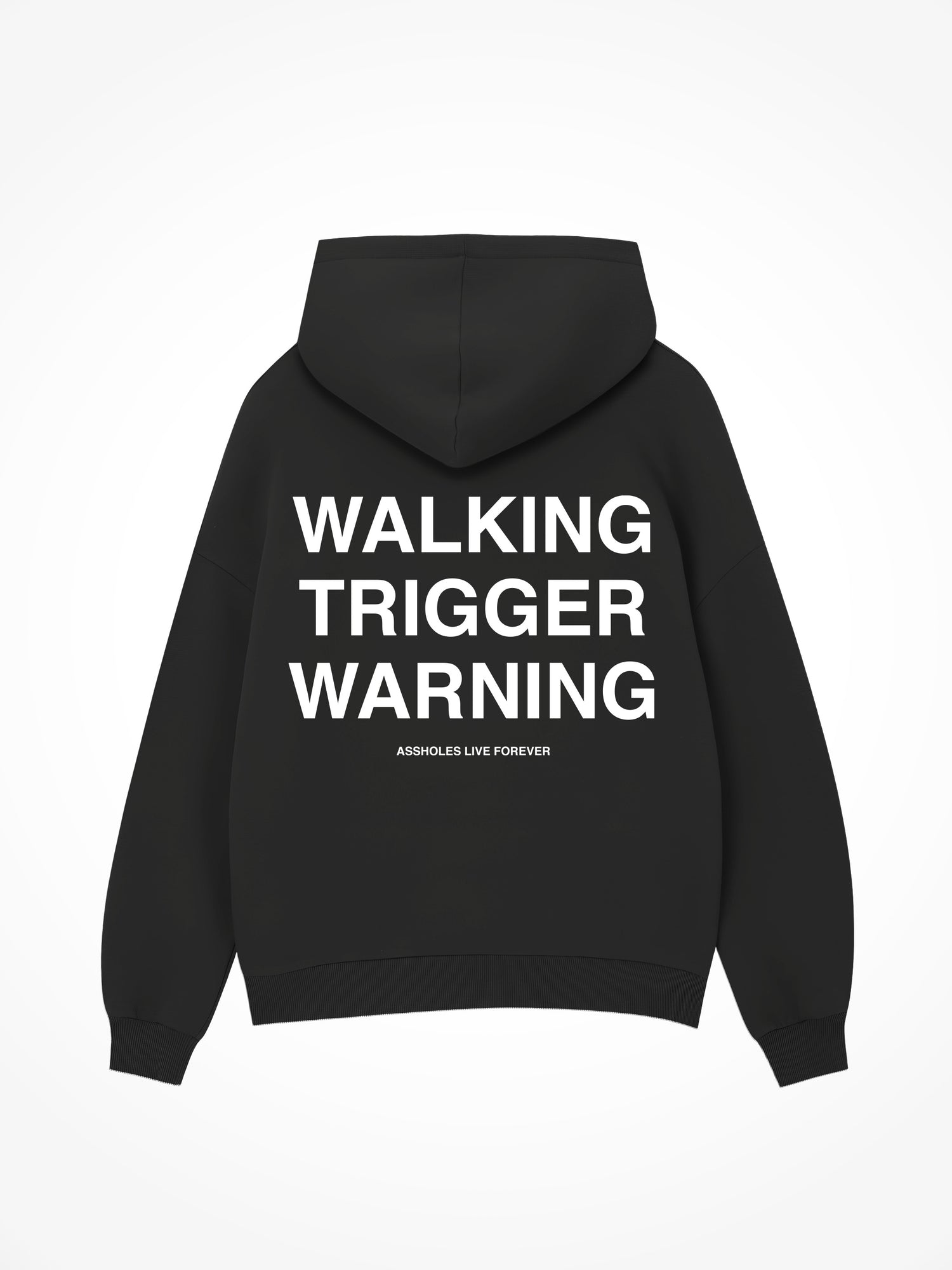 Walking Trigger Warning  - Black Hoodie