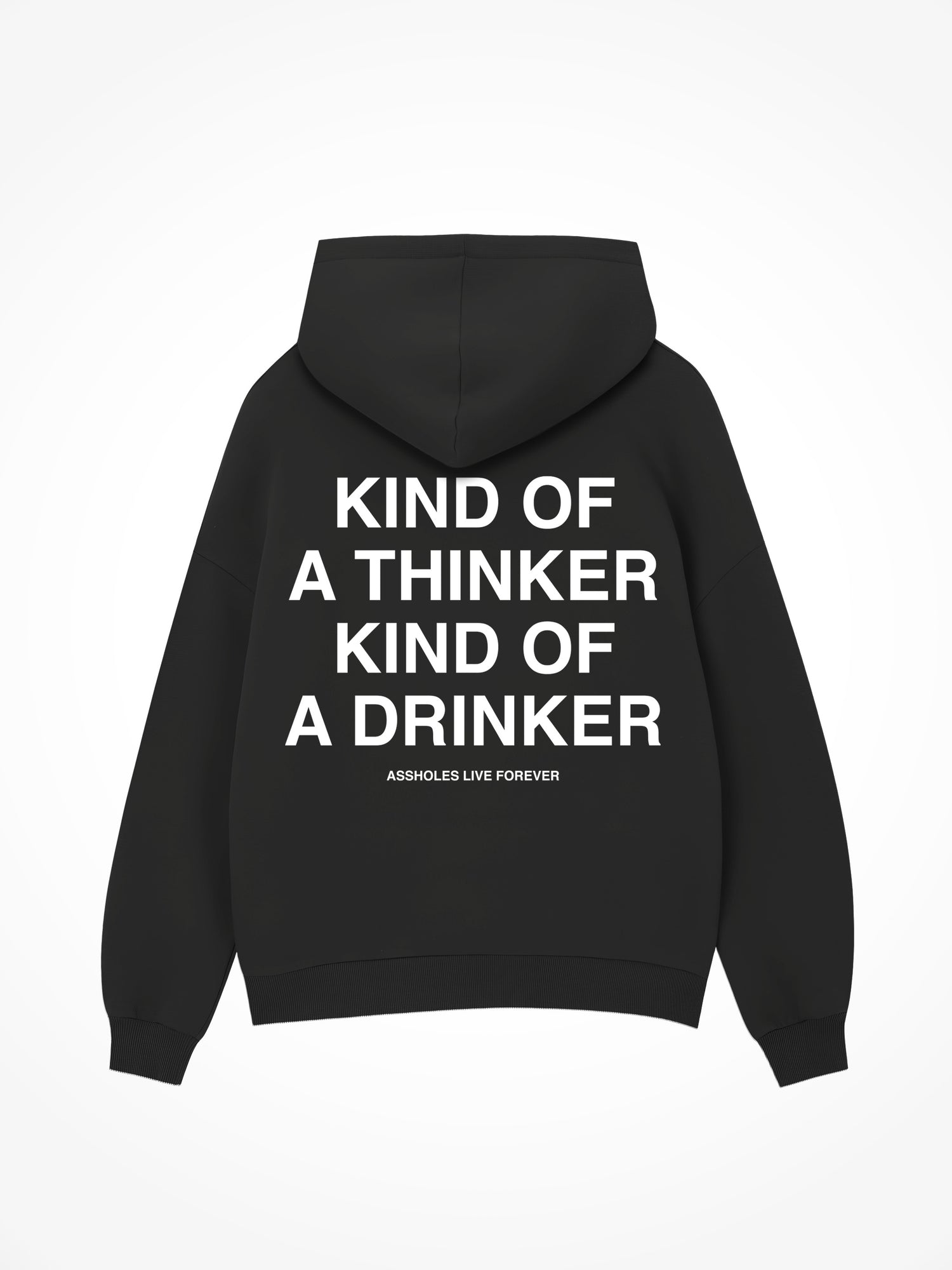 Kind of a Thinker - Black Hoodie