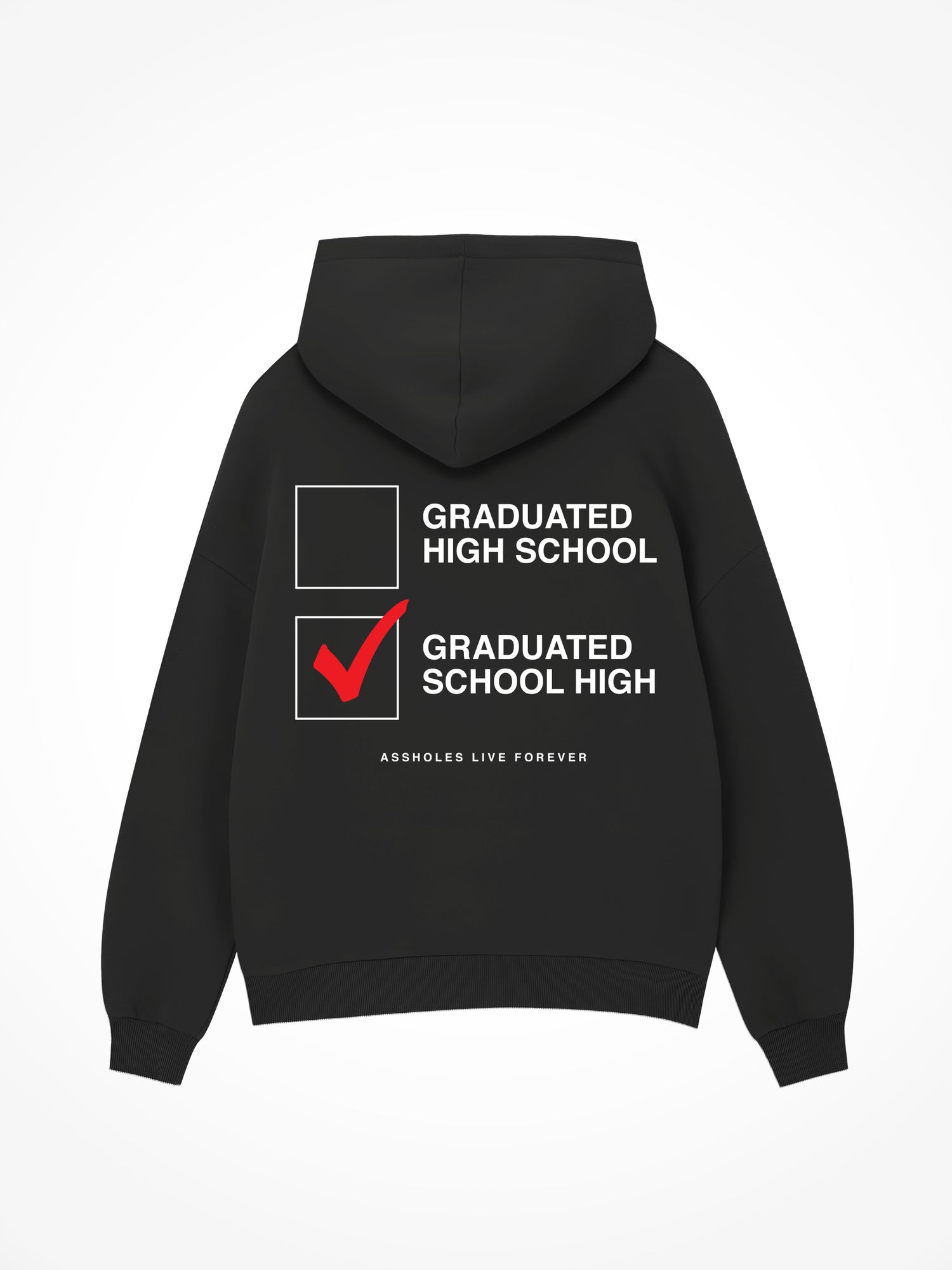 Graduated School High - Black Hoodie
