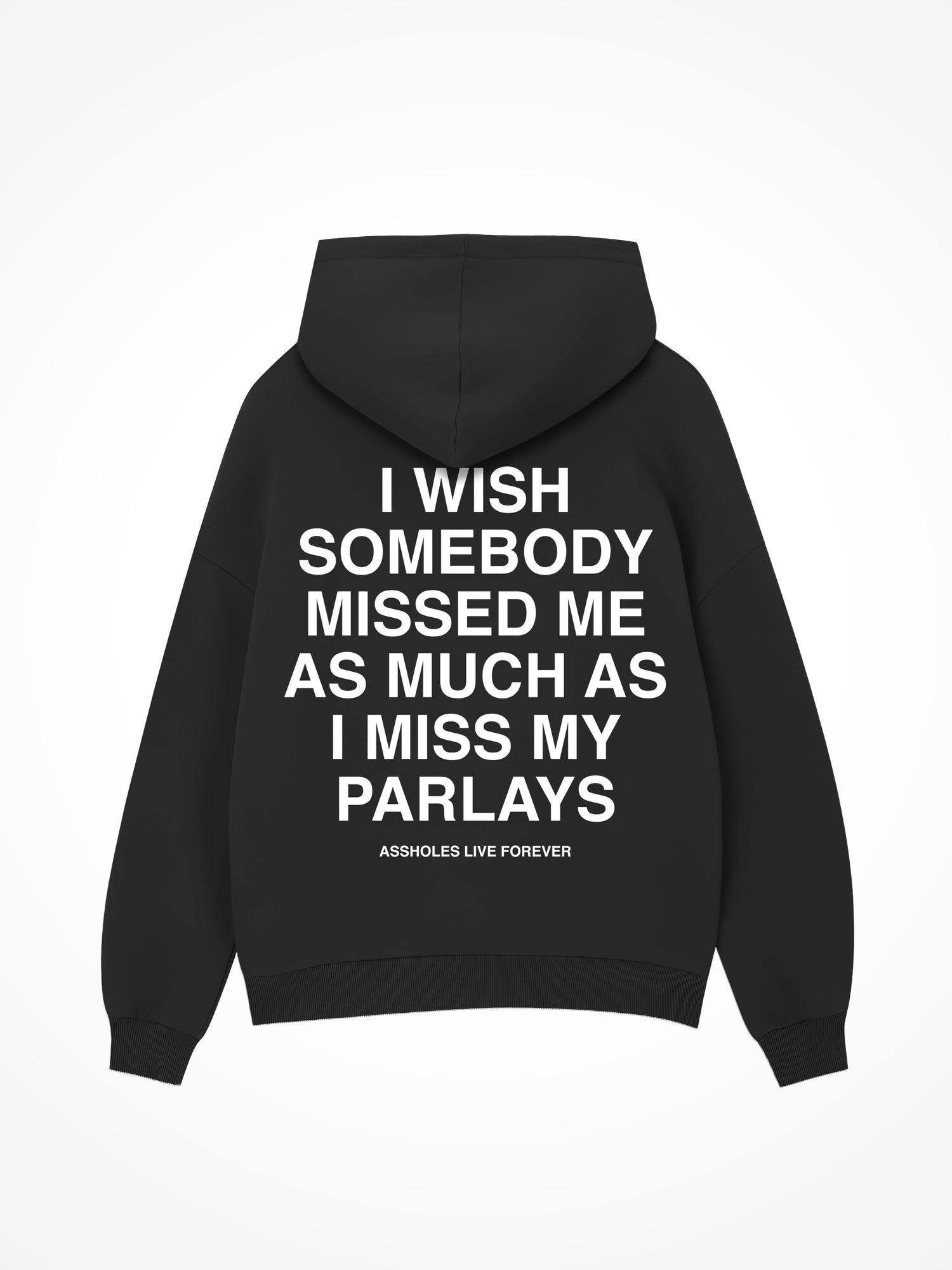 I Wish Somebody Missed Me  - Black Hoodie