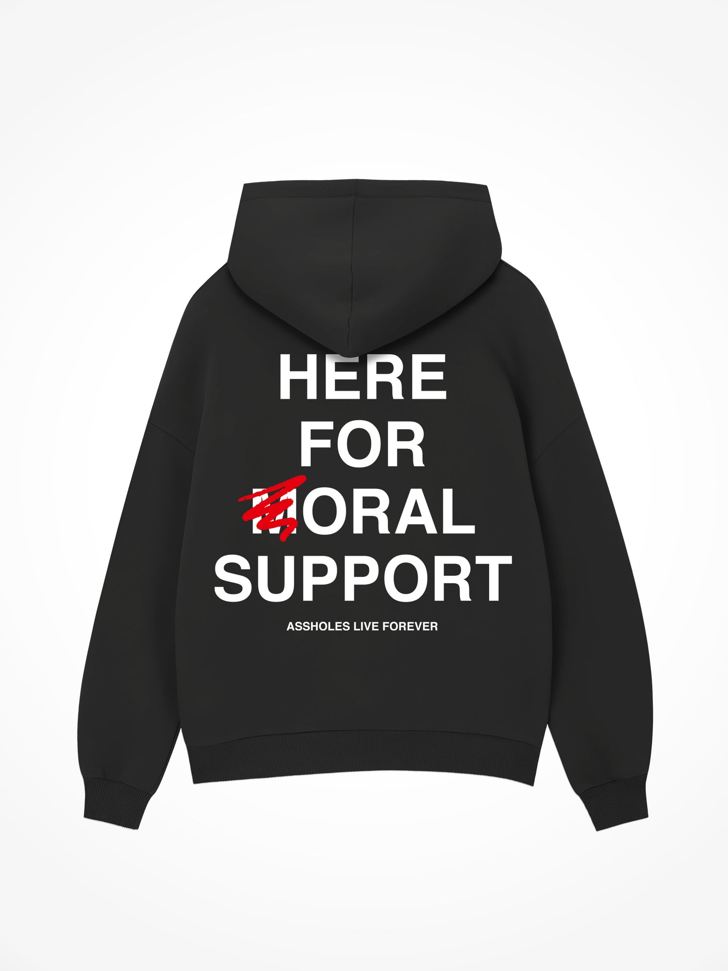 Here For Oral Support - Black Hoodie