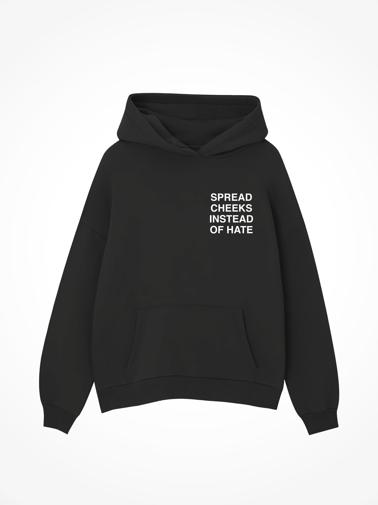 Spread Cheeks - Black Hoodie