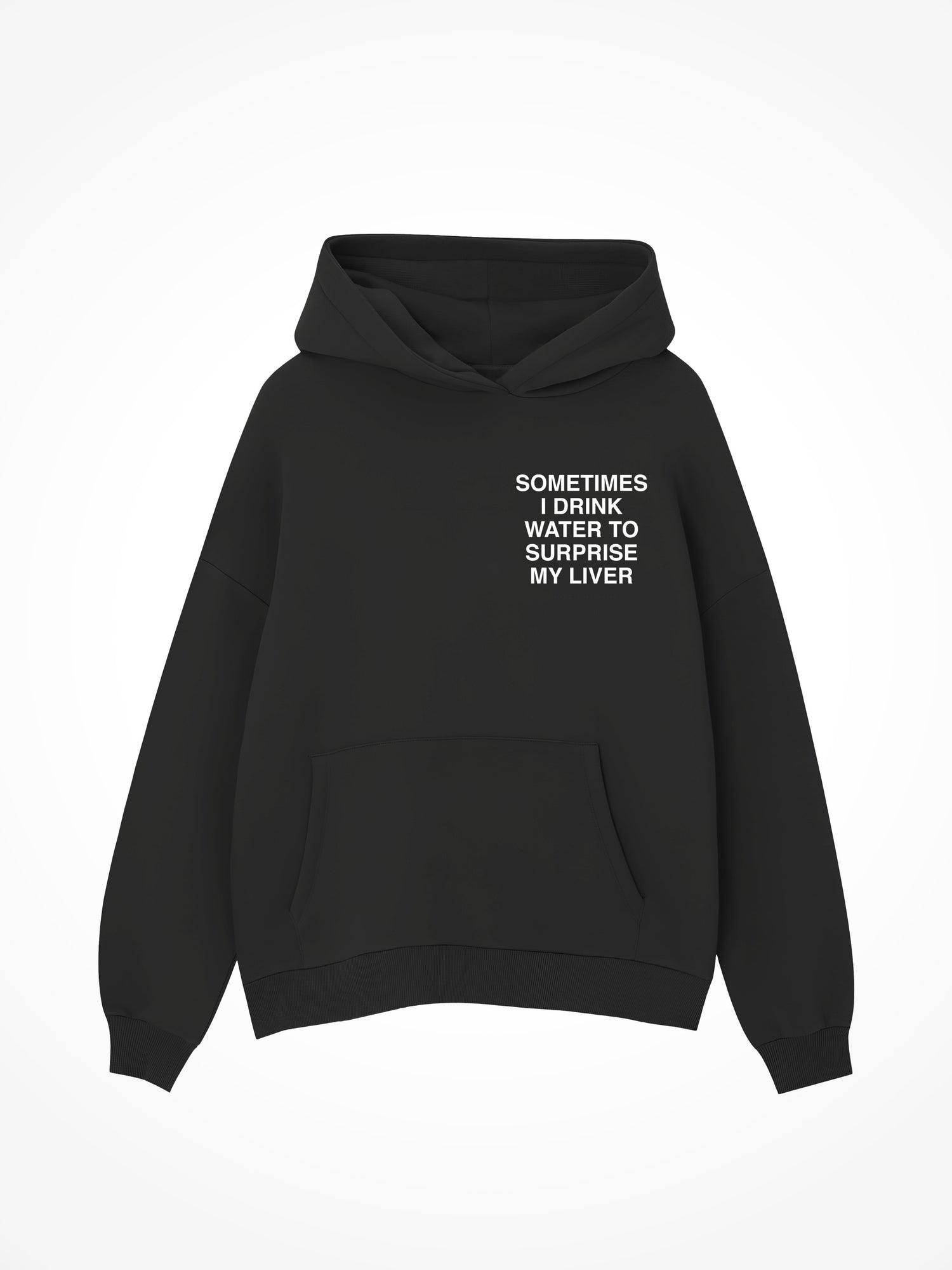 Surprise My Liver - Black Hoodie