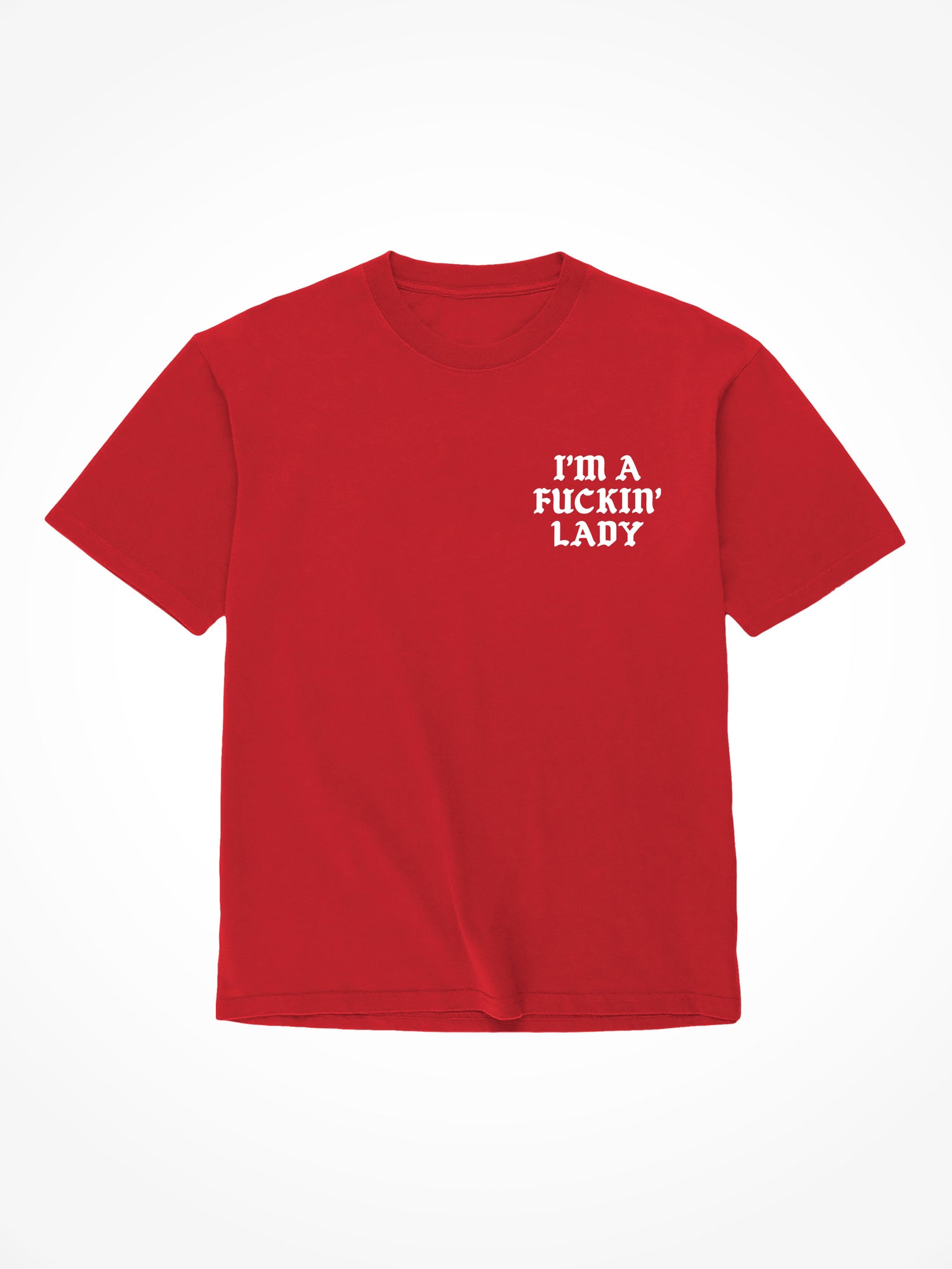 jIm A Fucking Lady Medieval - Red T-Shirt