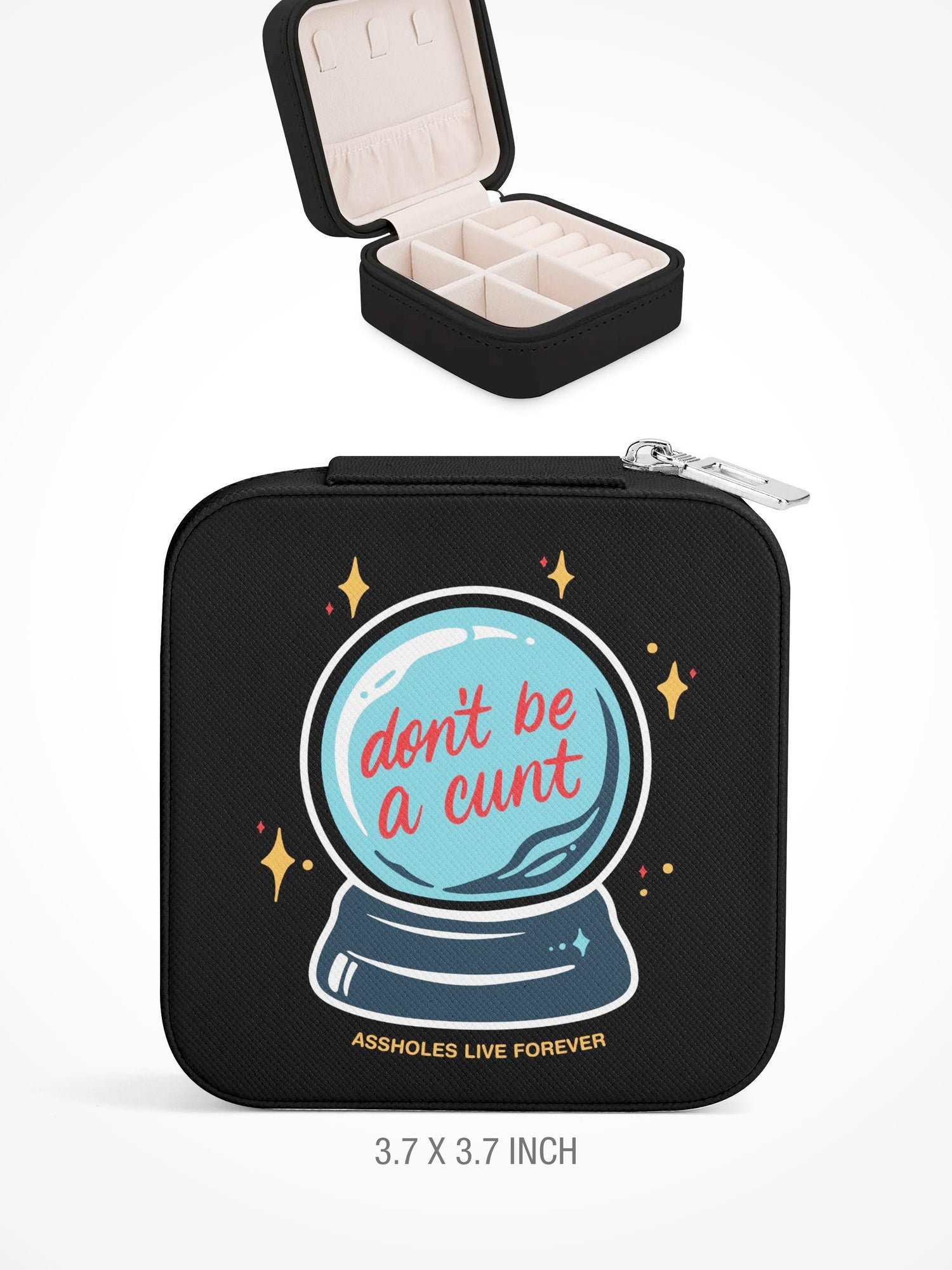 Jewelry Box with Zipper - DONT BE A CUNT