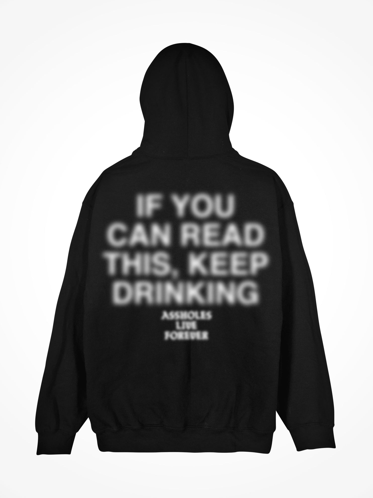 Keep Drinking - Black Hoodie - Wrong Photo