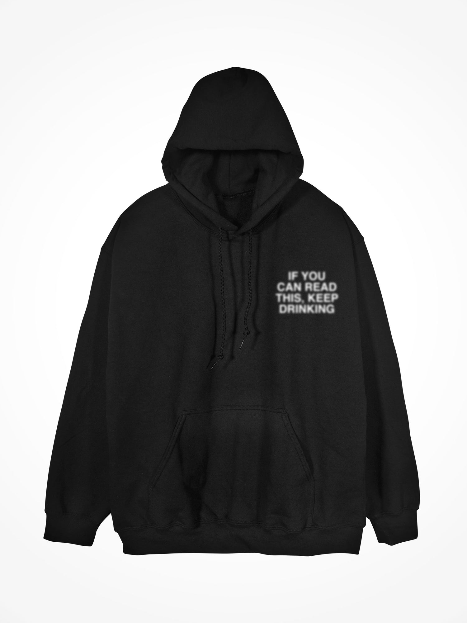 Keep Drinking - Black Hoodie - Wrong Photo