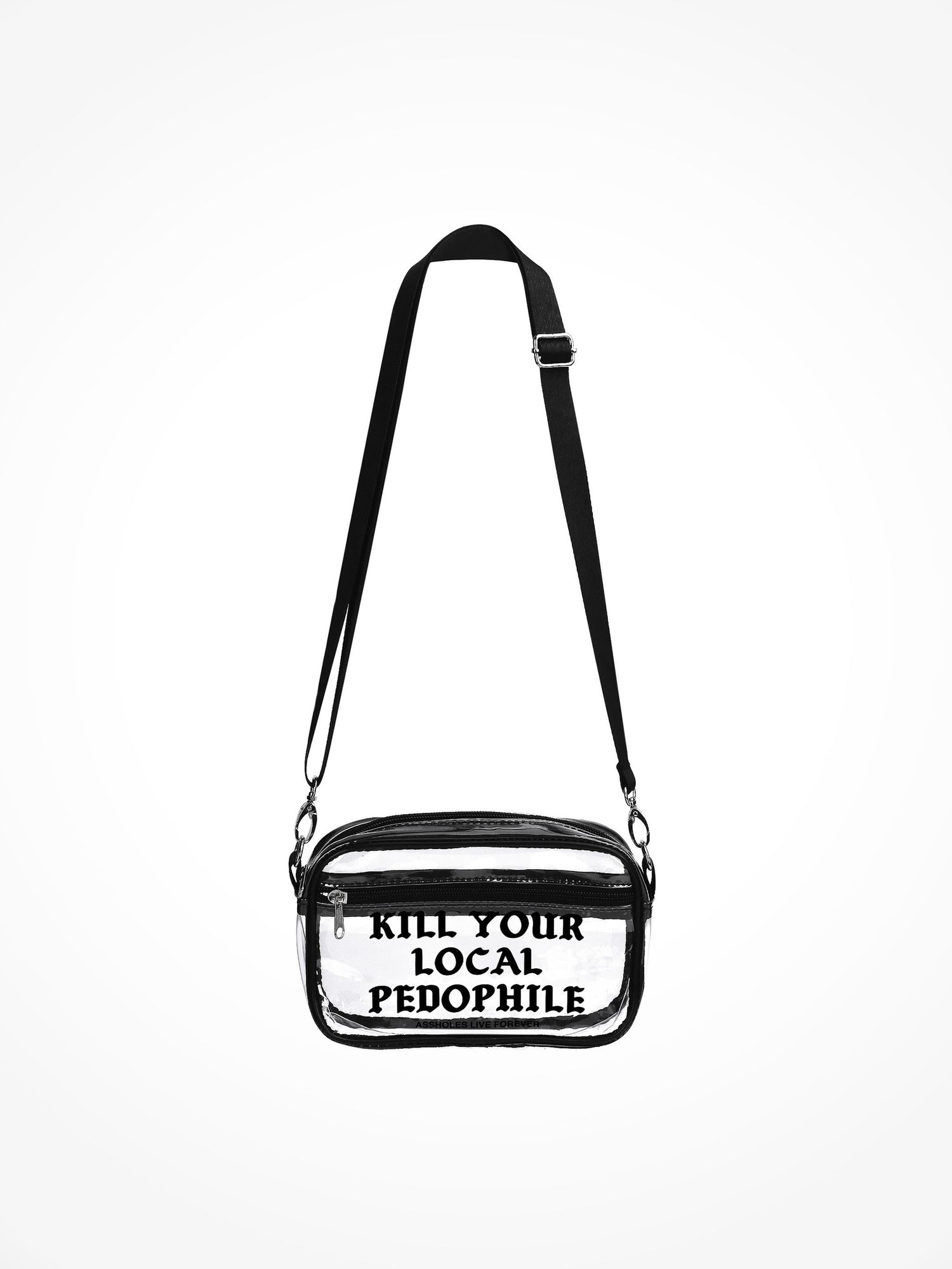 Clear Festival Bag - Kill Your Local Pedophile
