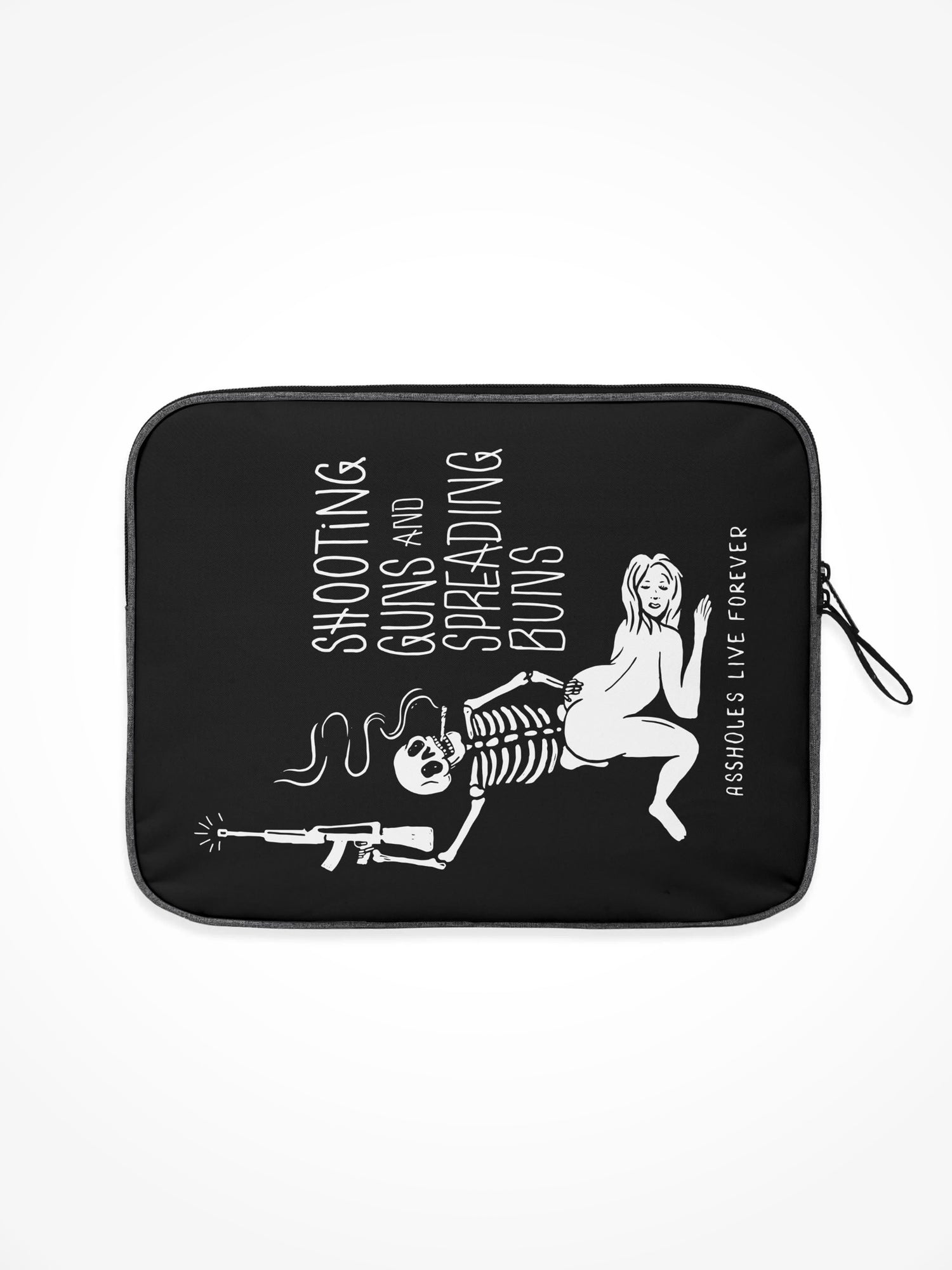 Laptop Bag - SHOOTING GUNS SPREADING BUNS