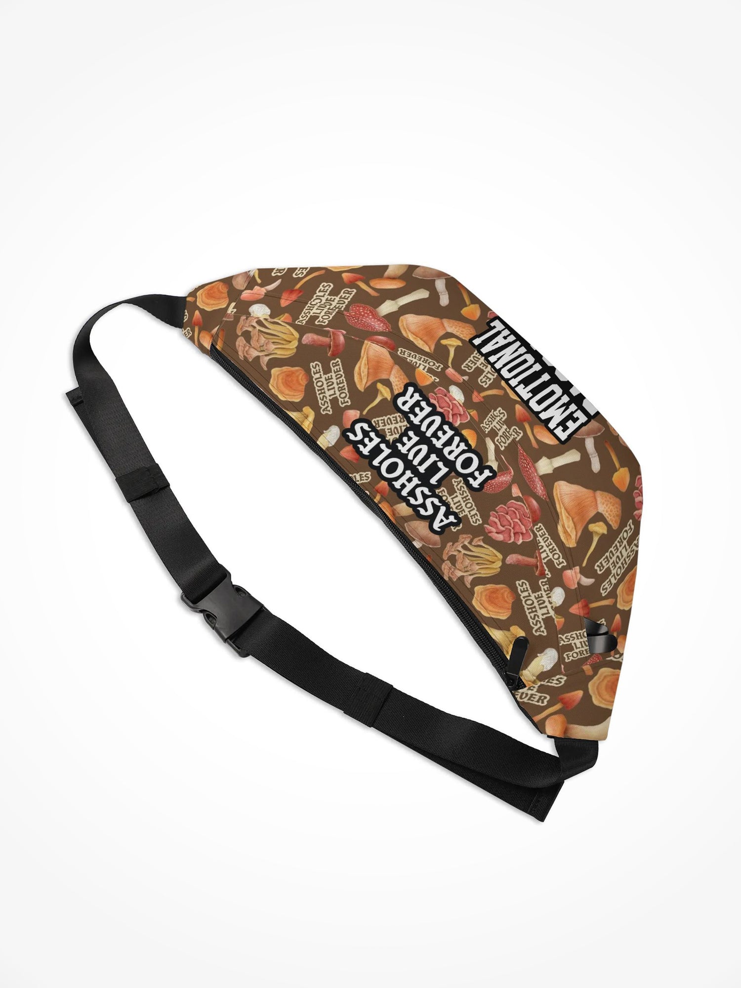 Large Fanny Pack - ALF Emotional Baggage mushroom Collage