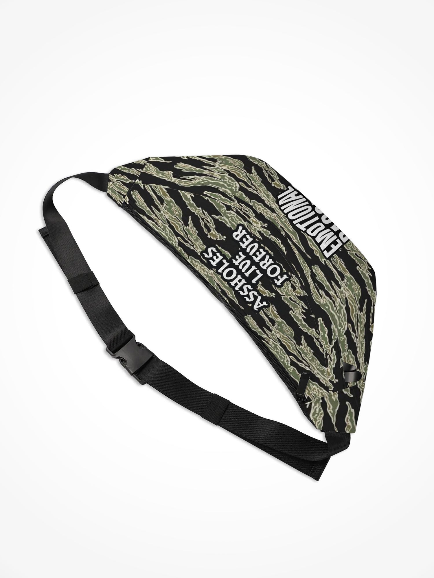 Large Fanny Pack - Tiger Camo Emotional Baggage