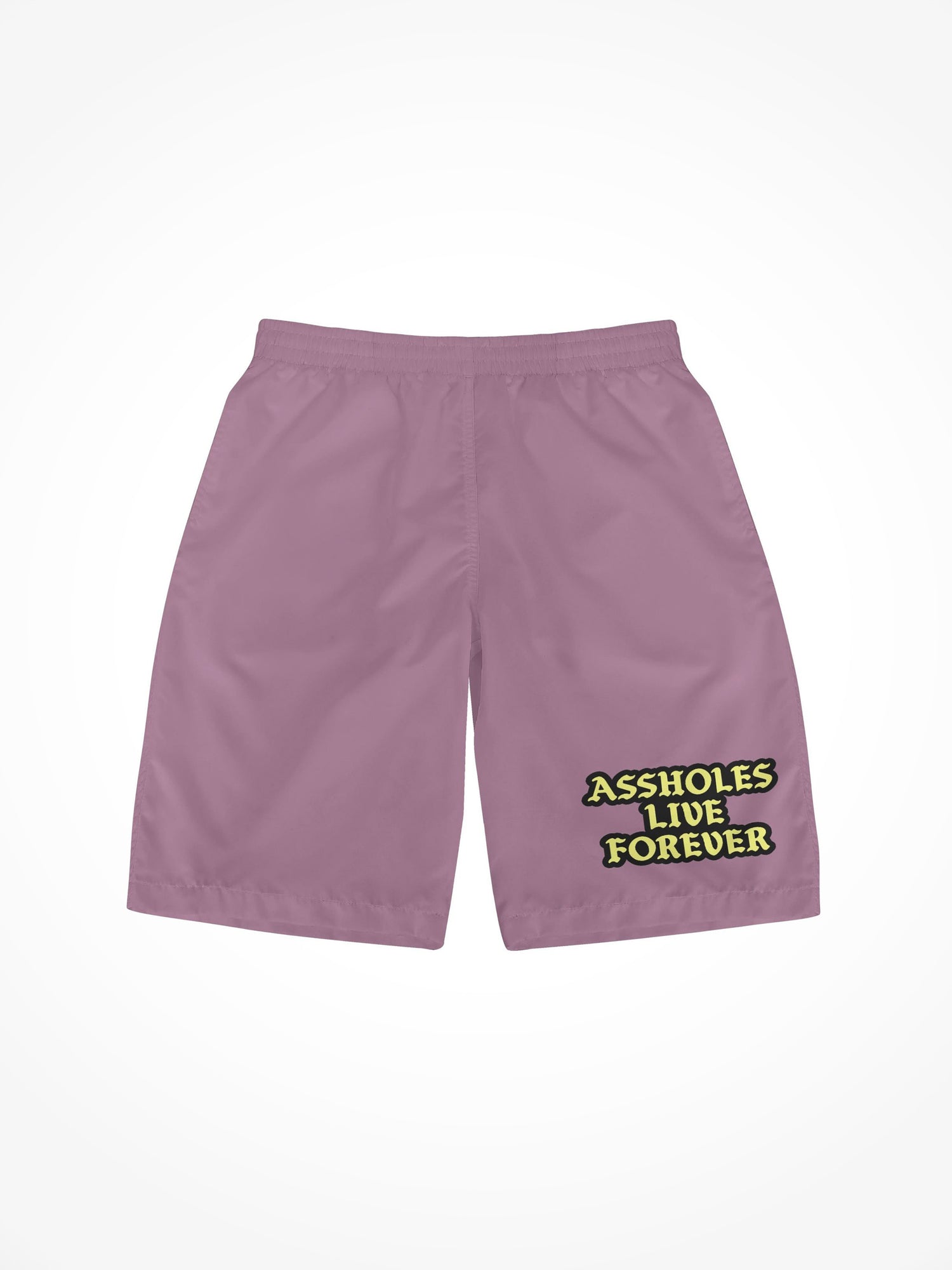 Mens All Over Print Board Shorts - ALF Eggplant Neon