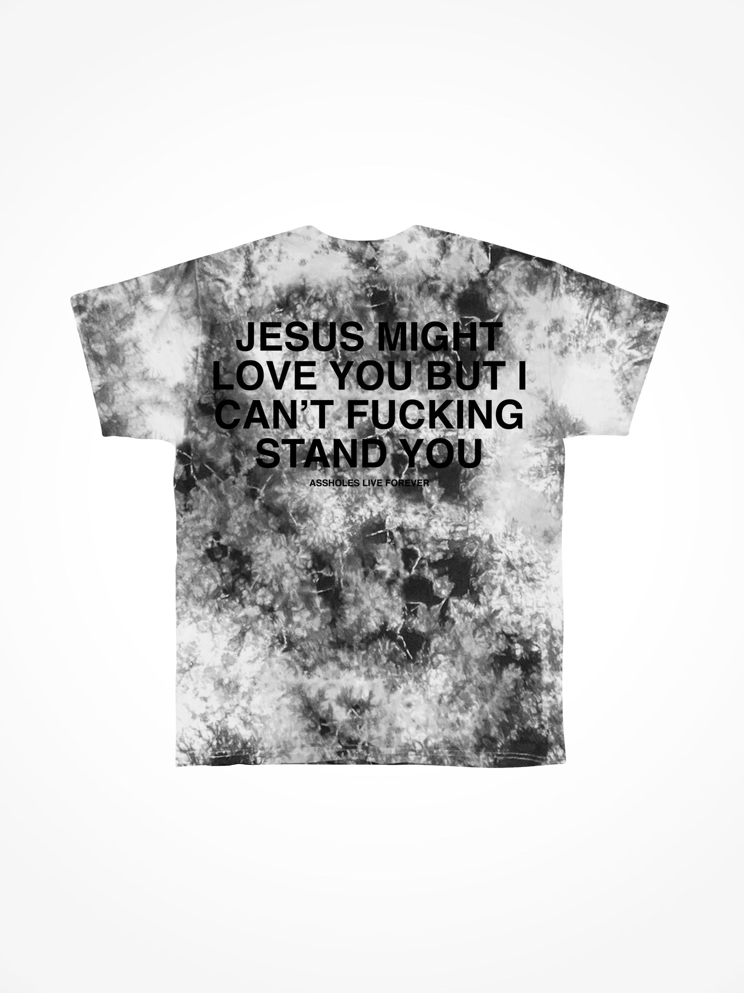Jesus Might Love You - Concrete Tie Dye T-Shirt