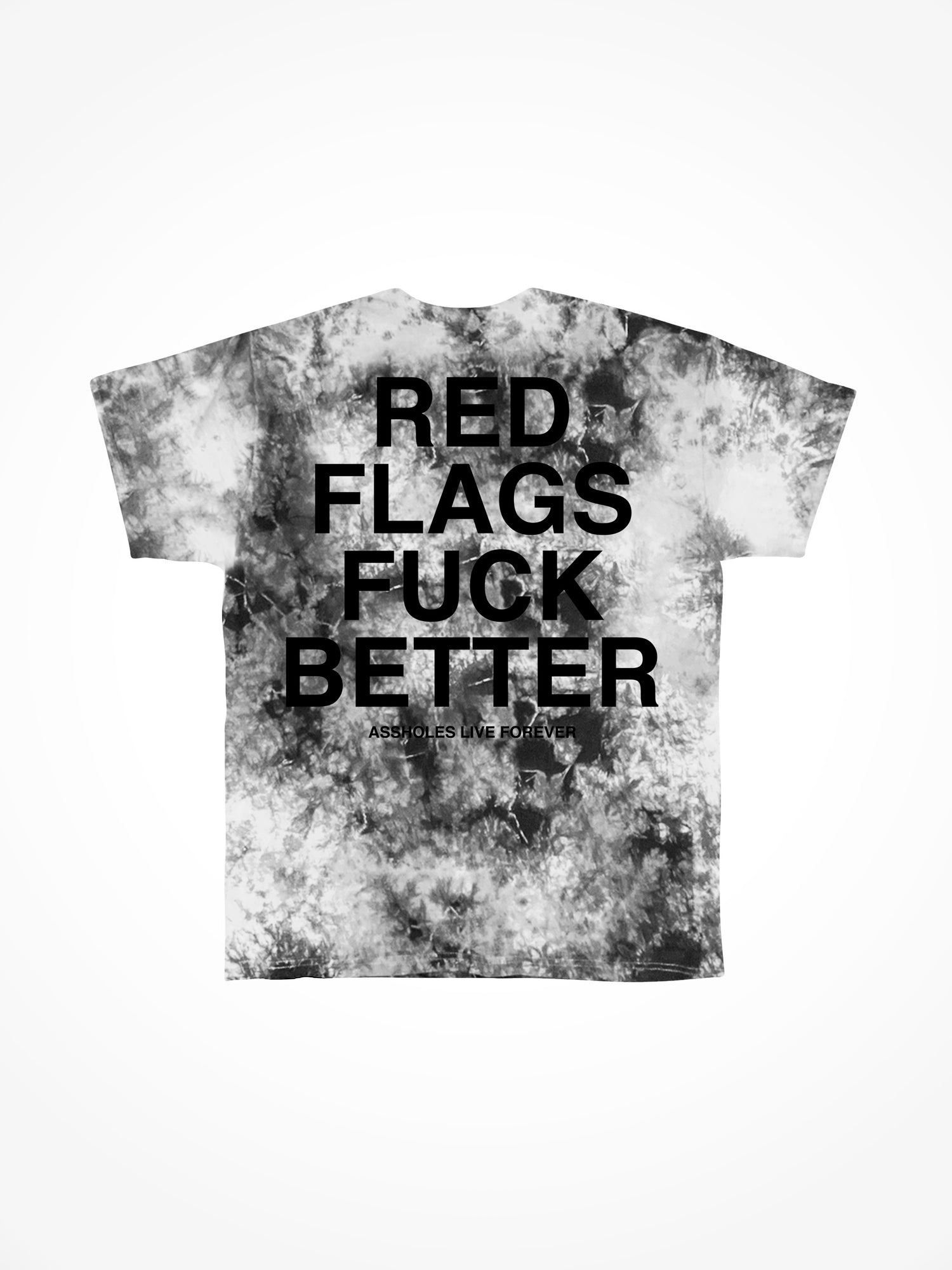 Red Flags Fuck Better - Concrete Tie Dye T-Shirt