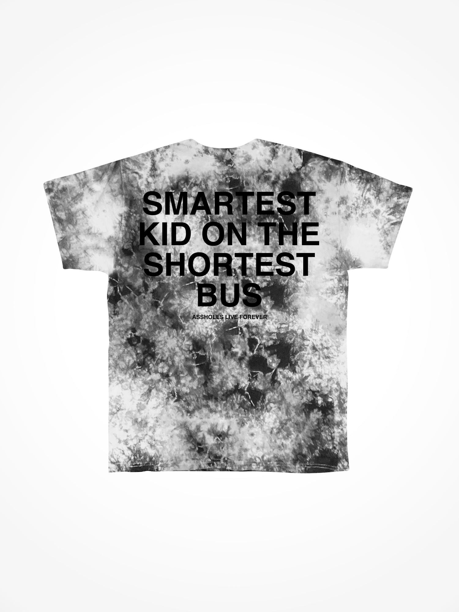 Smartest Kid on the Shortest Bus - Concrete Tie Dye T-Shirt
