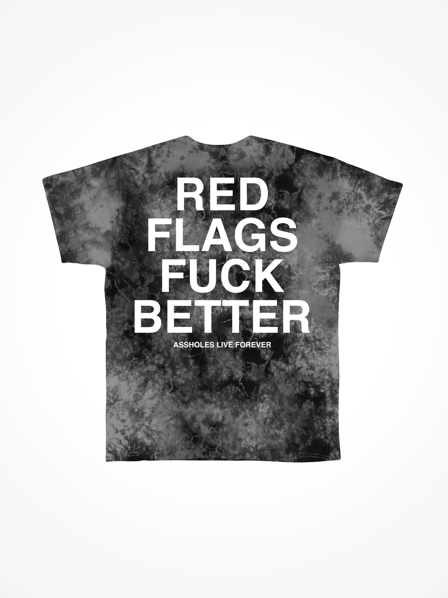 Red Flags Fuck Better - Foggy Night Tie Dye T-Shirt