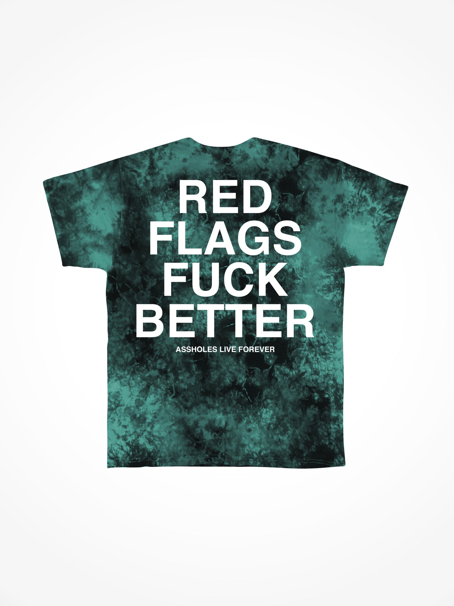 Red Flags Fuck Better - Northern Lights Tie Dye T-Shirt