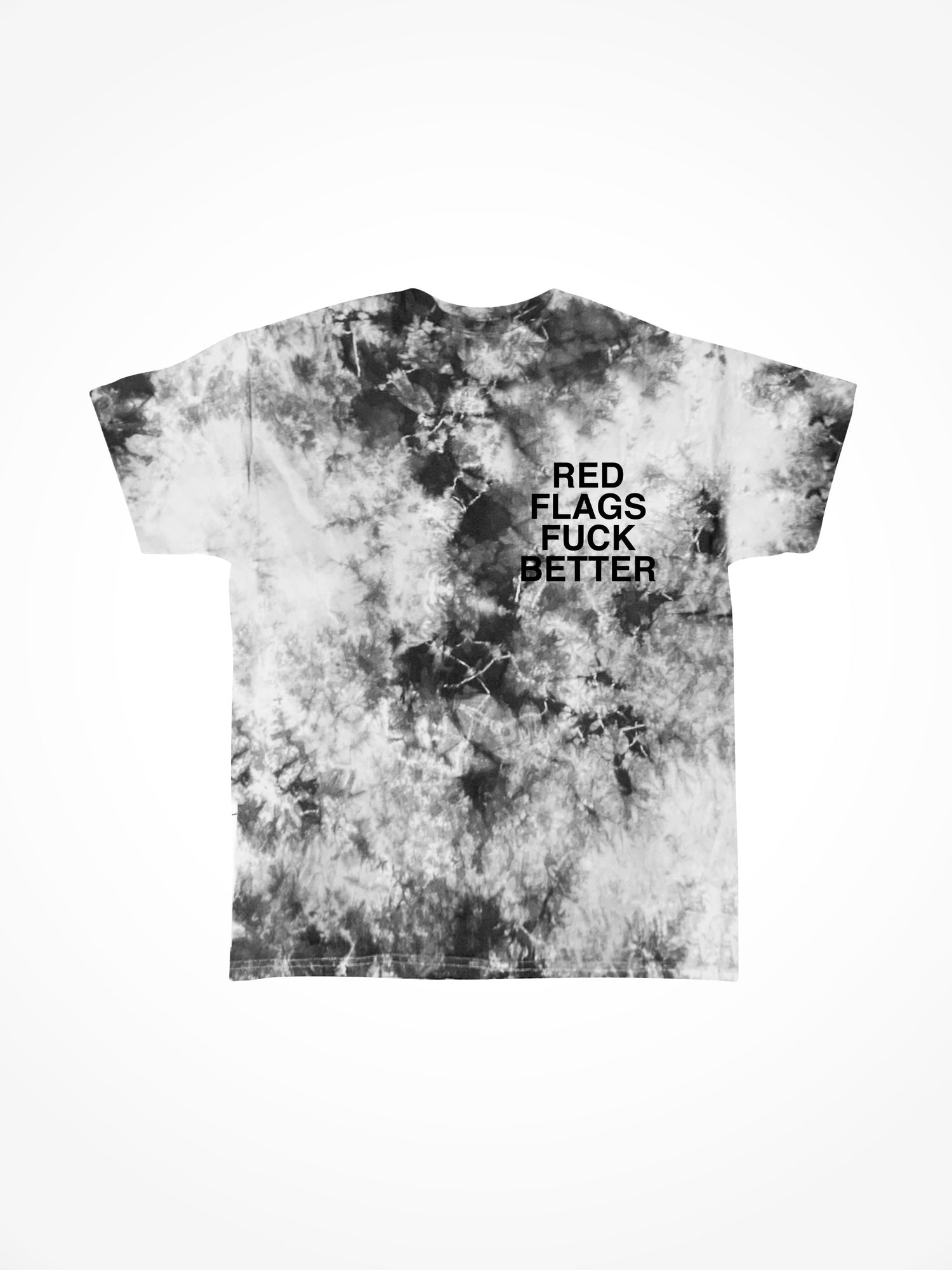 Red Flags Fuck Better - Concrete Tie Dye T-Shirt