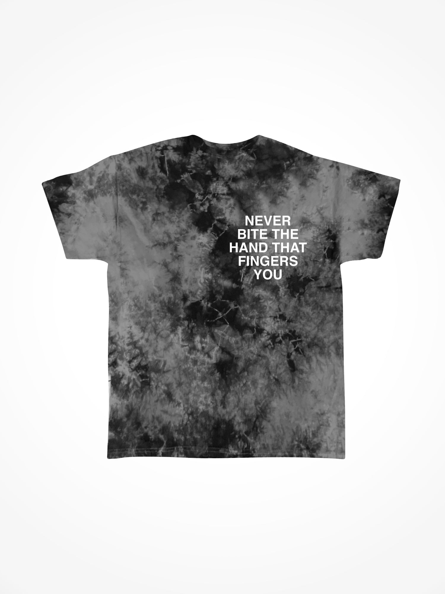 Never Bite the Hand - Foggy Night Tie Dye T-Shirt