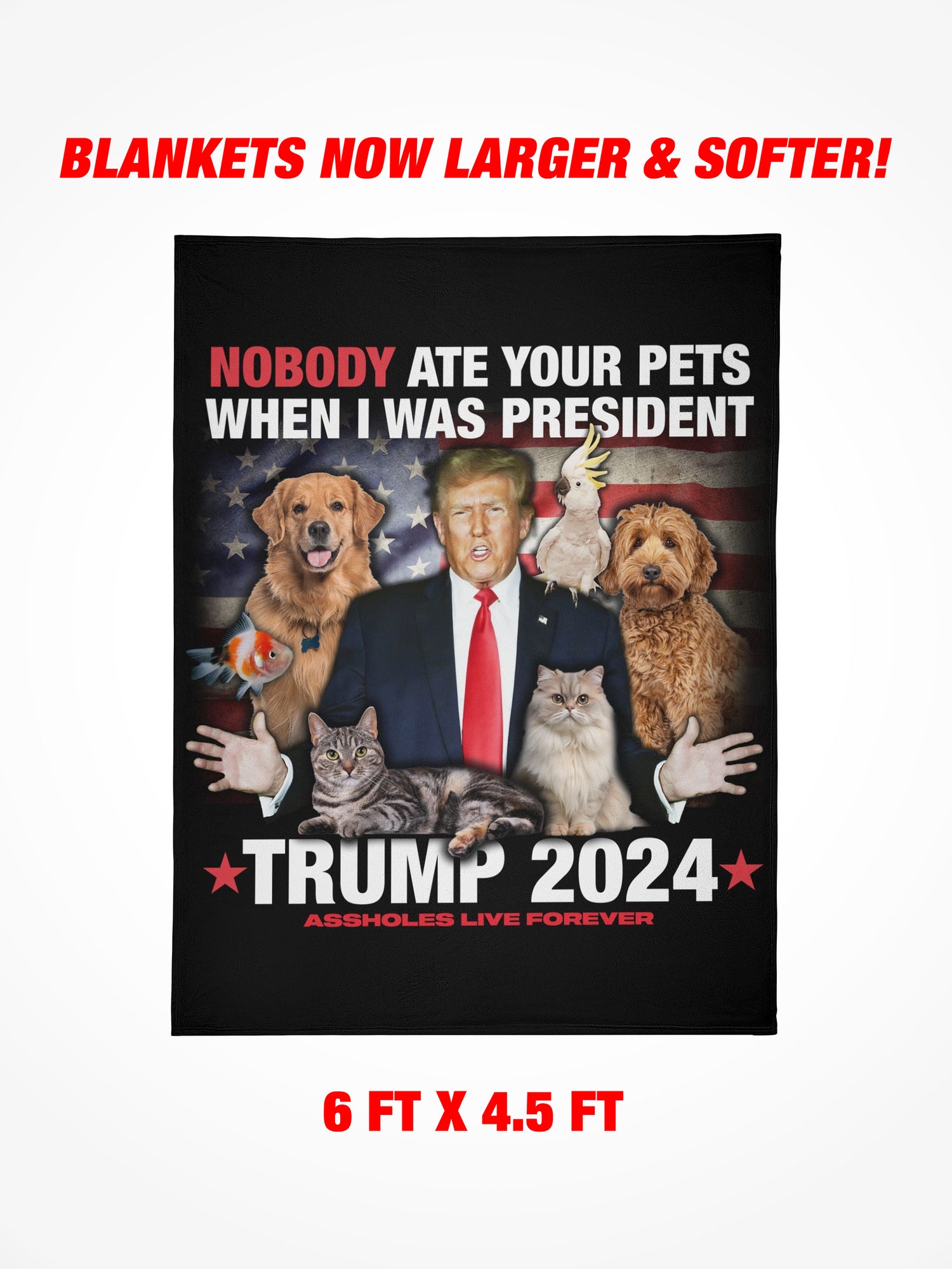 Fleece Blanket - Eating Pets
