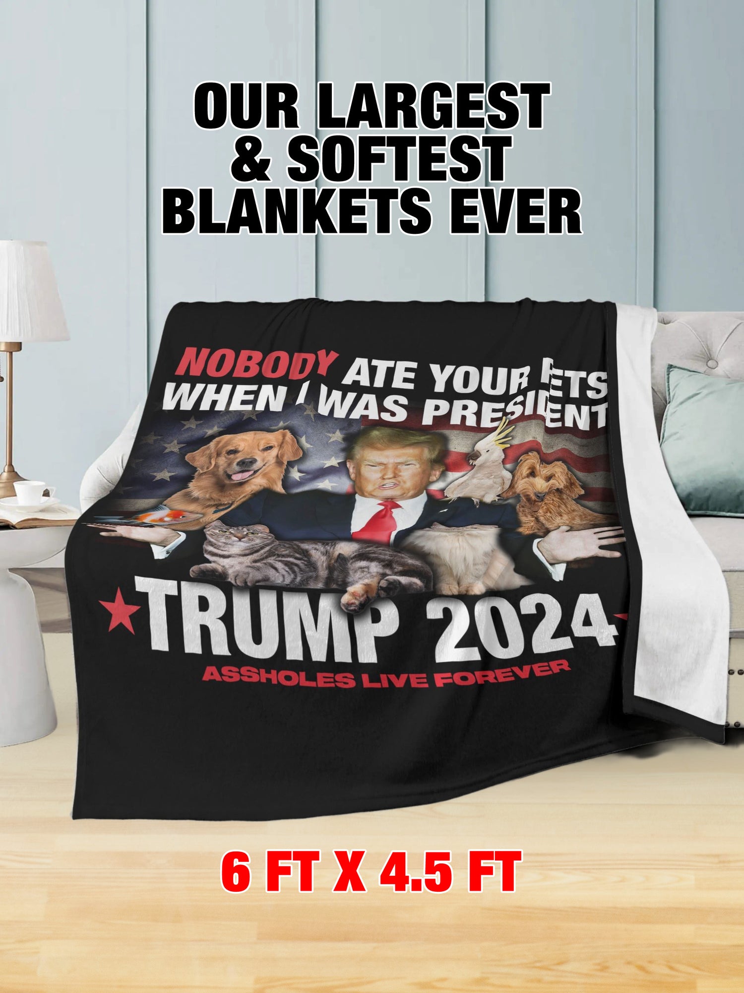 Fleece Blanket - Eating Pets