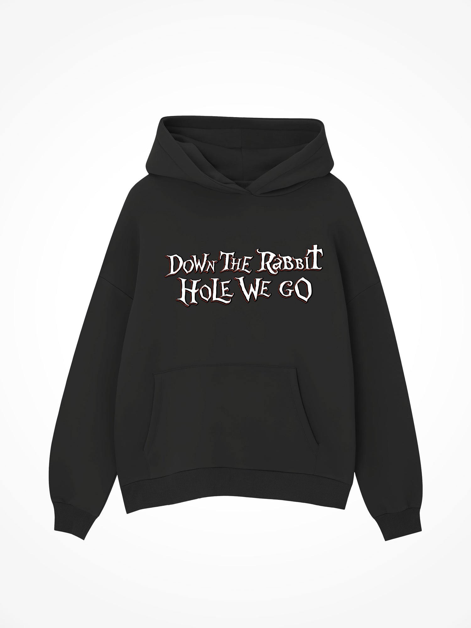 Rabbit Hole - Black Hoodie