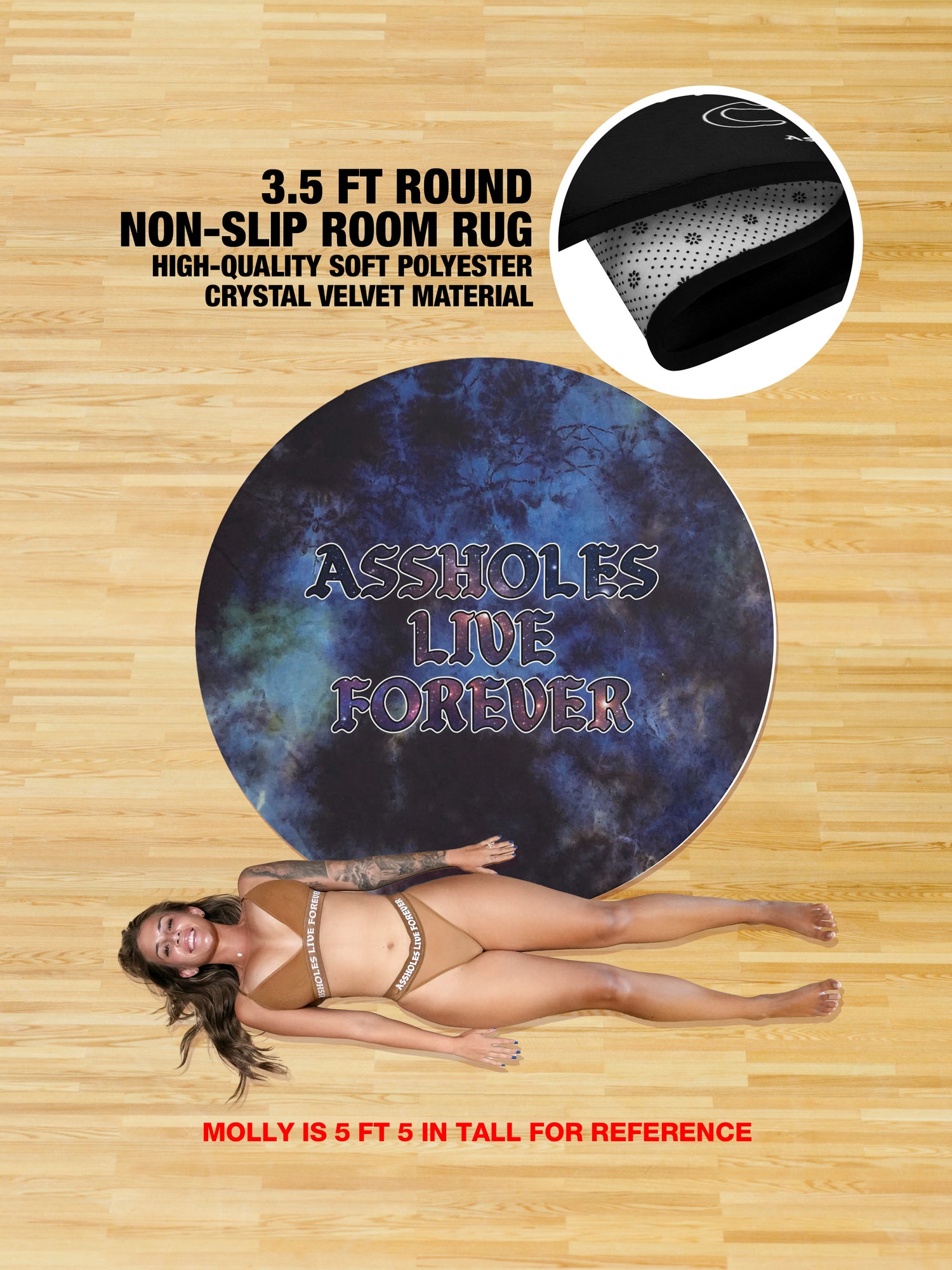 Round Living Room Rug - ALF Galaxy