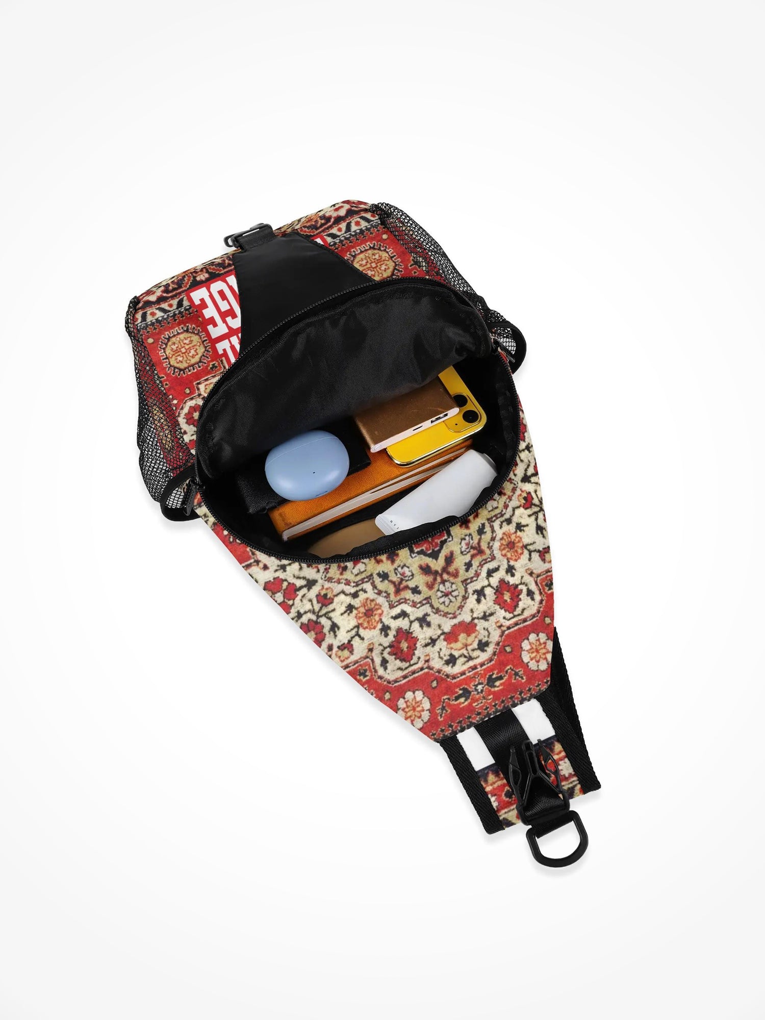 All-Over-Print Chest Crossbody Bag - Emotional Baggage Oriental Rug