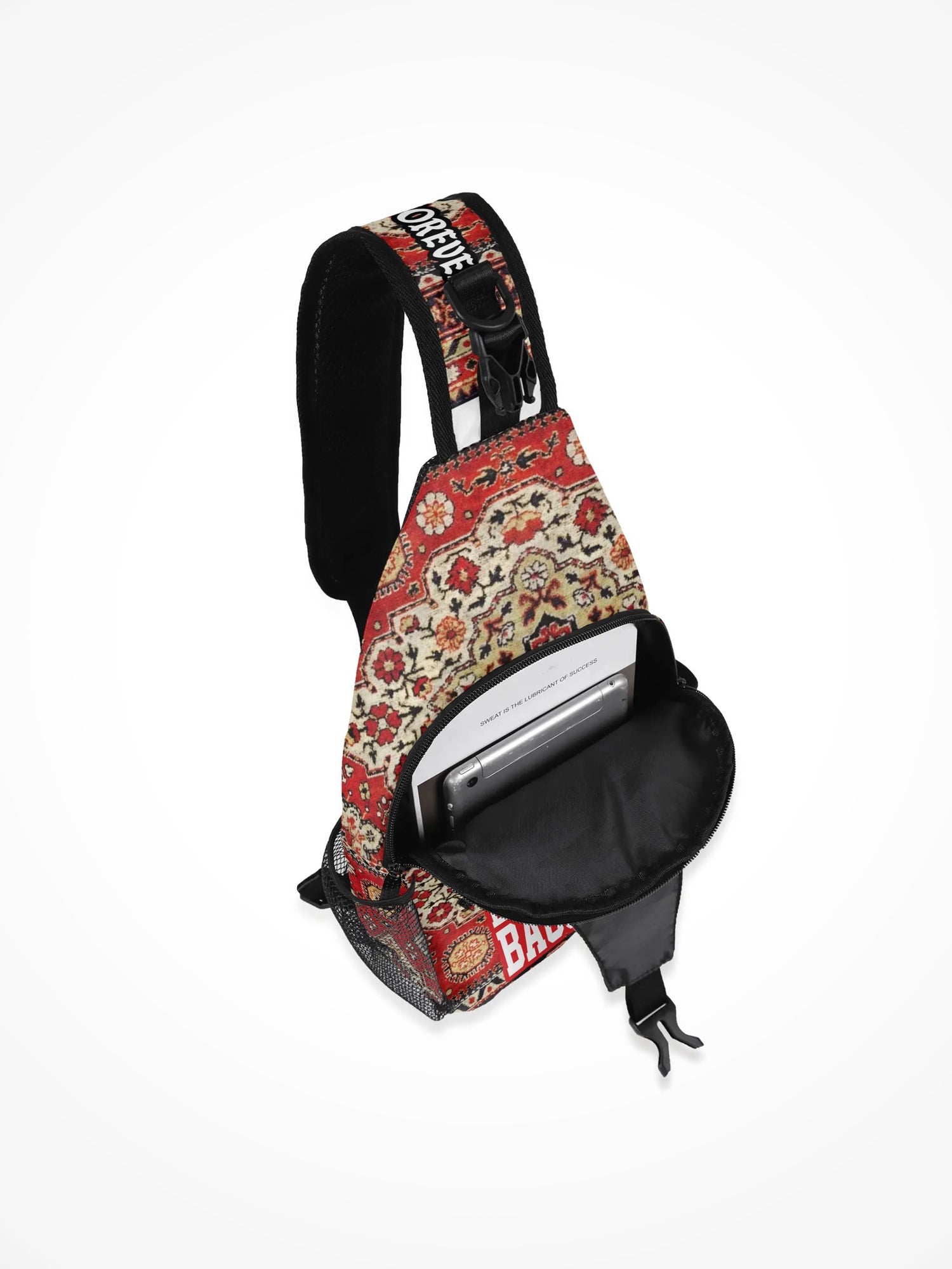 All-Over-Print Chest Crossbody Bag - Emotional Baggage Oriental Rug