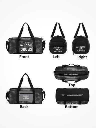 Duffle Bag - Full Of Drugs Grey Tye Die