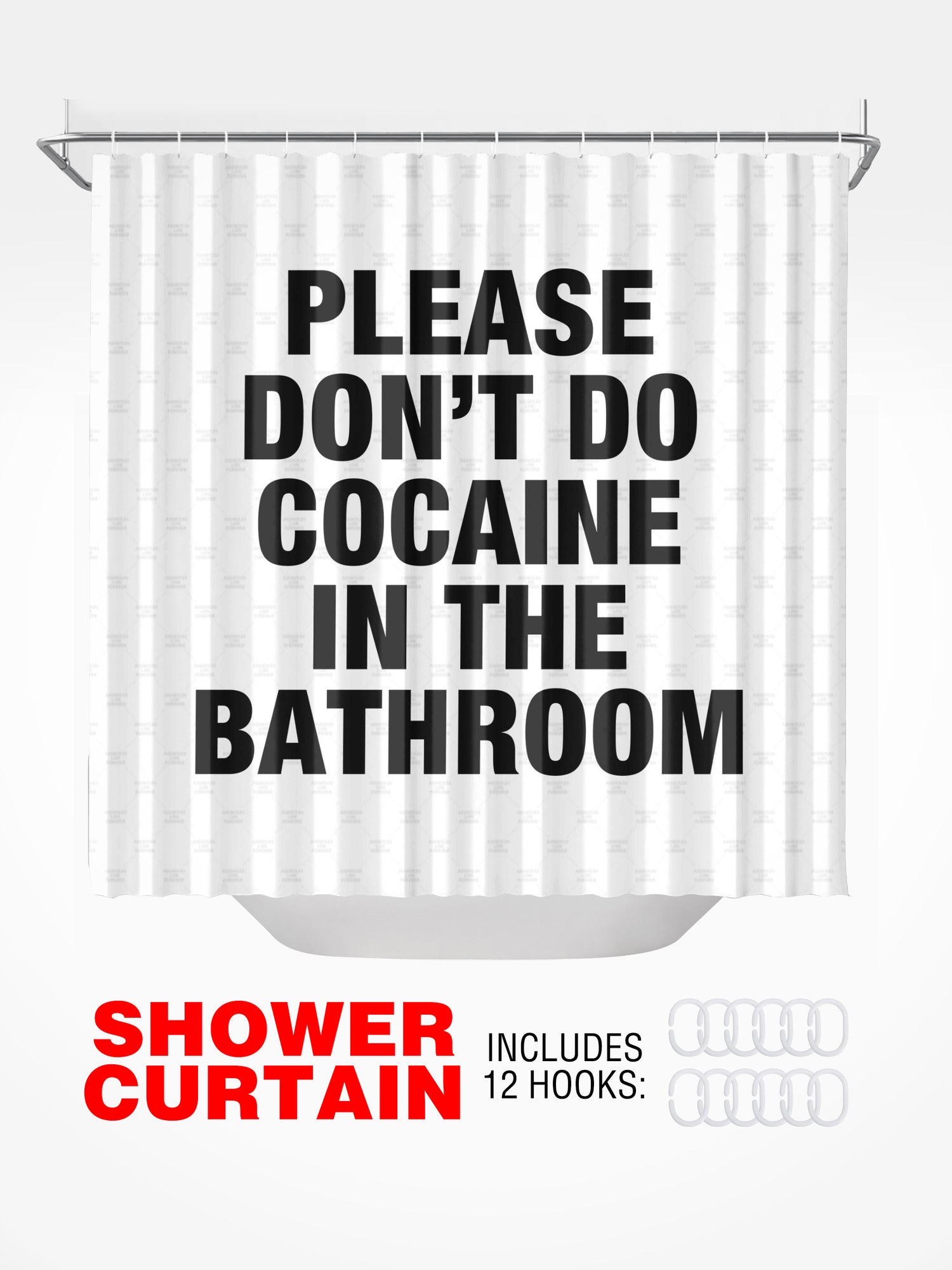 Shower Curtain - NO COKE