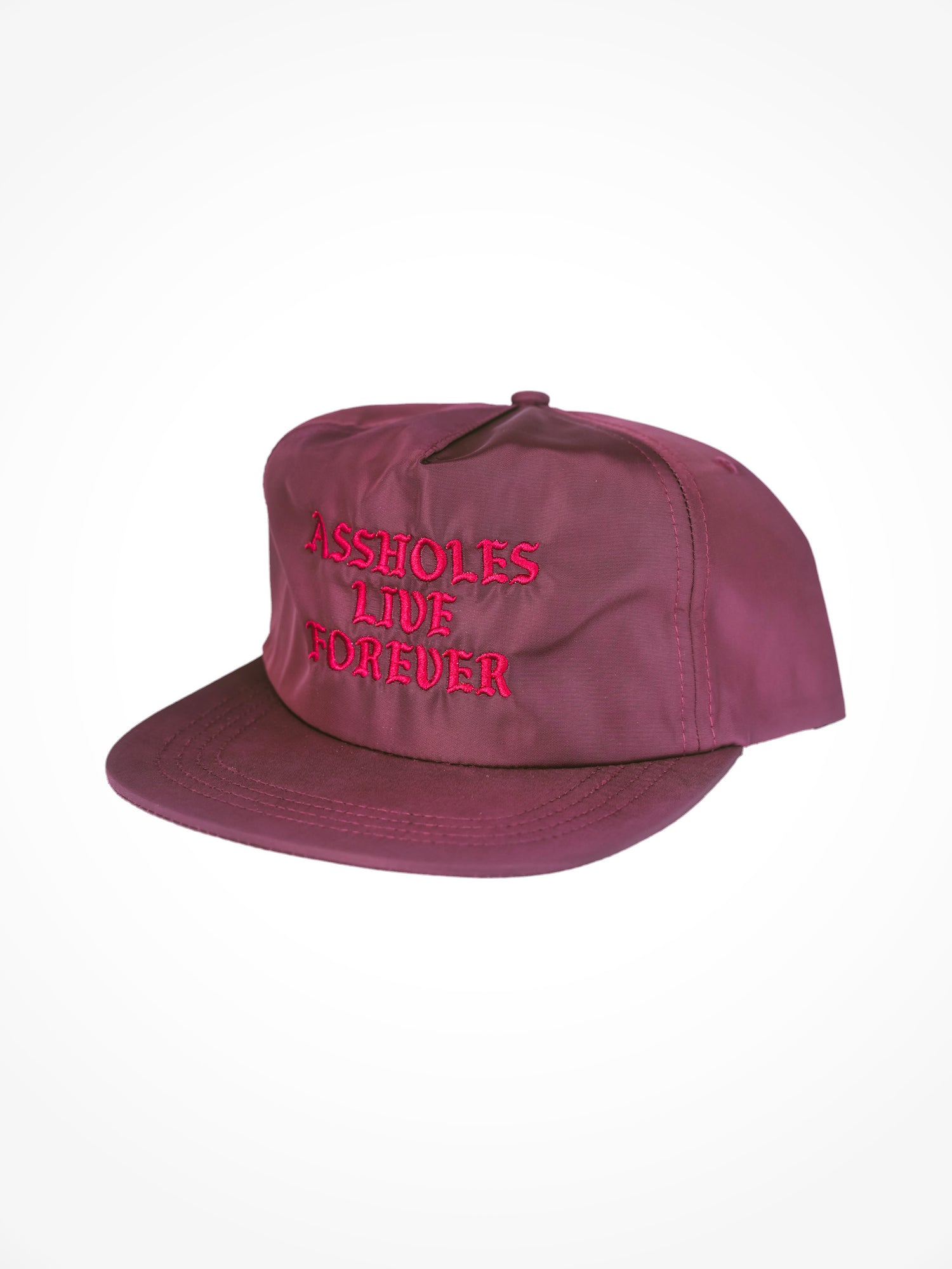 ALF 5 Panel Nylon Snapback - Maroon