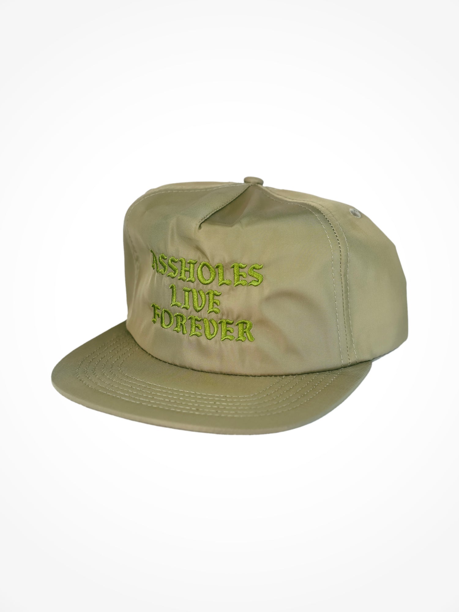 ALF 5 Panel Nylon Snapback - Olive