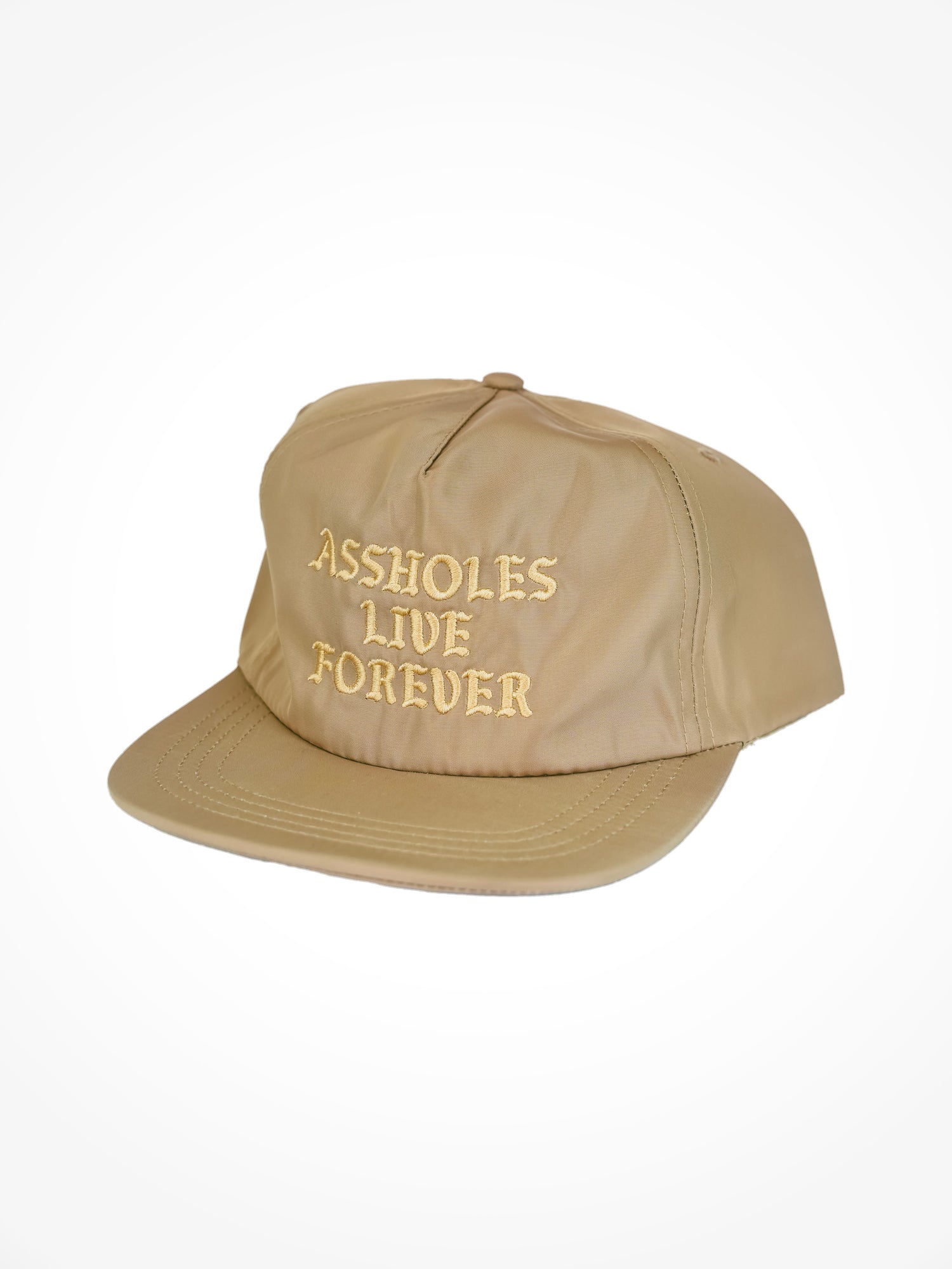 ALF 5 Panel Nylon Snapback - Tan