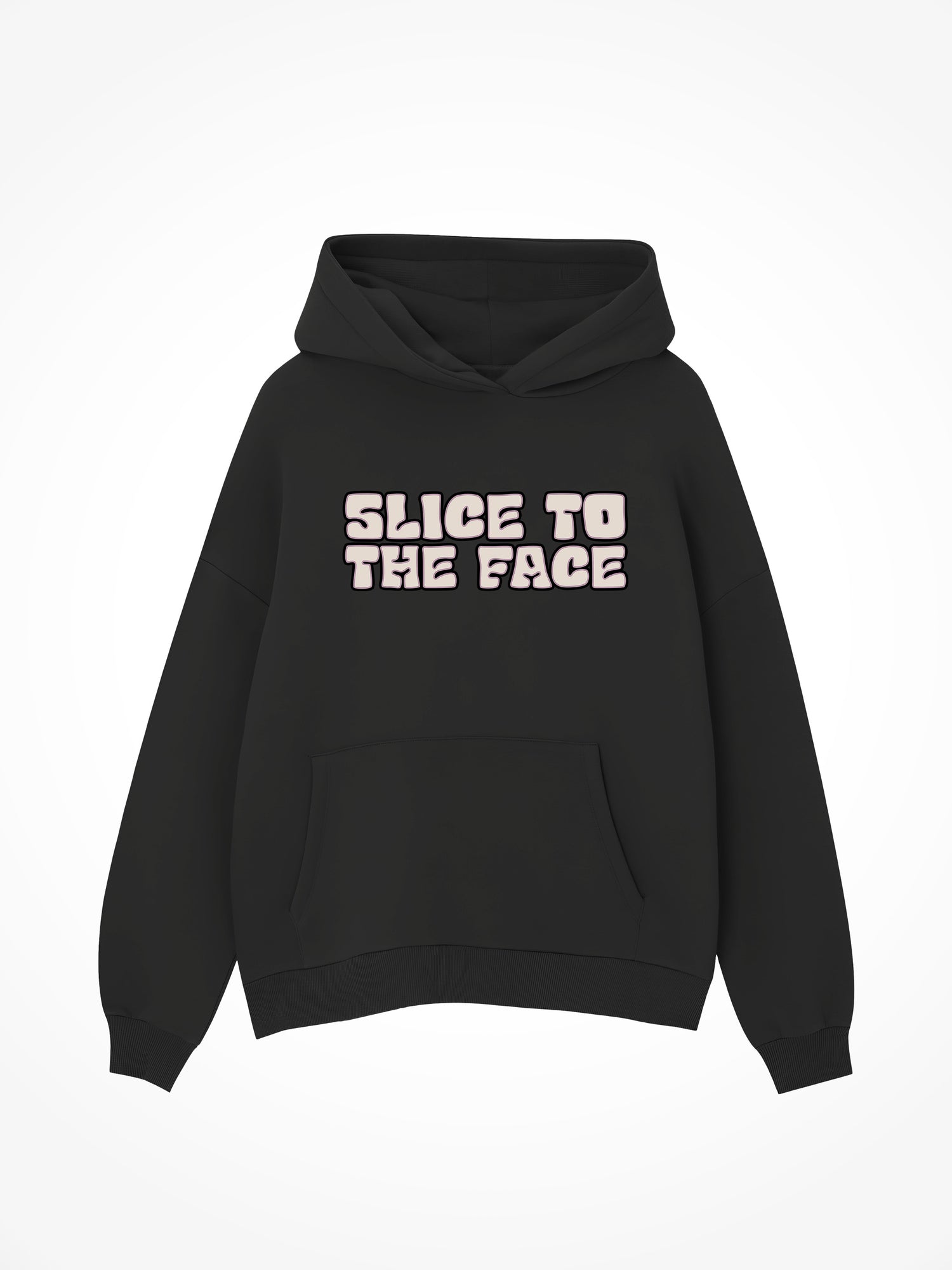 Slice to the Face - Black Hoodie