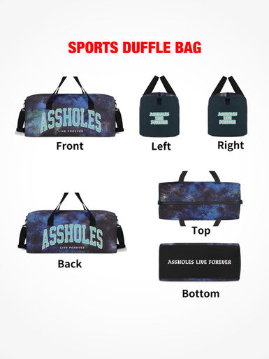 Sports Duffle - ALF College Blue Tie Dye