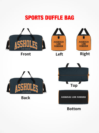 Sports Duffle - ALF College Navy/Orange