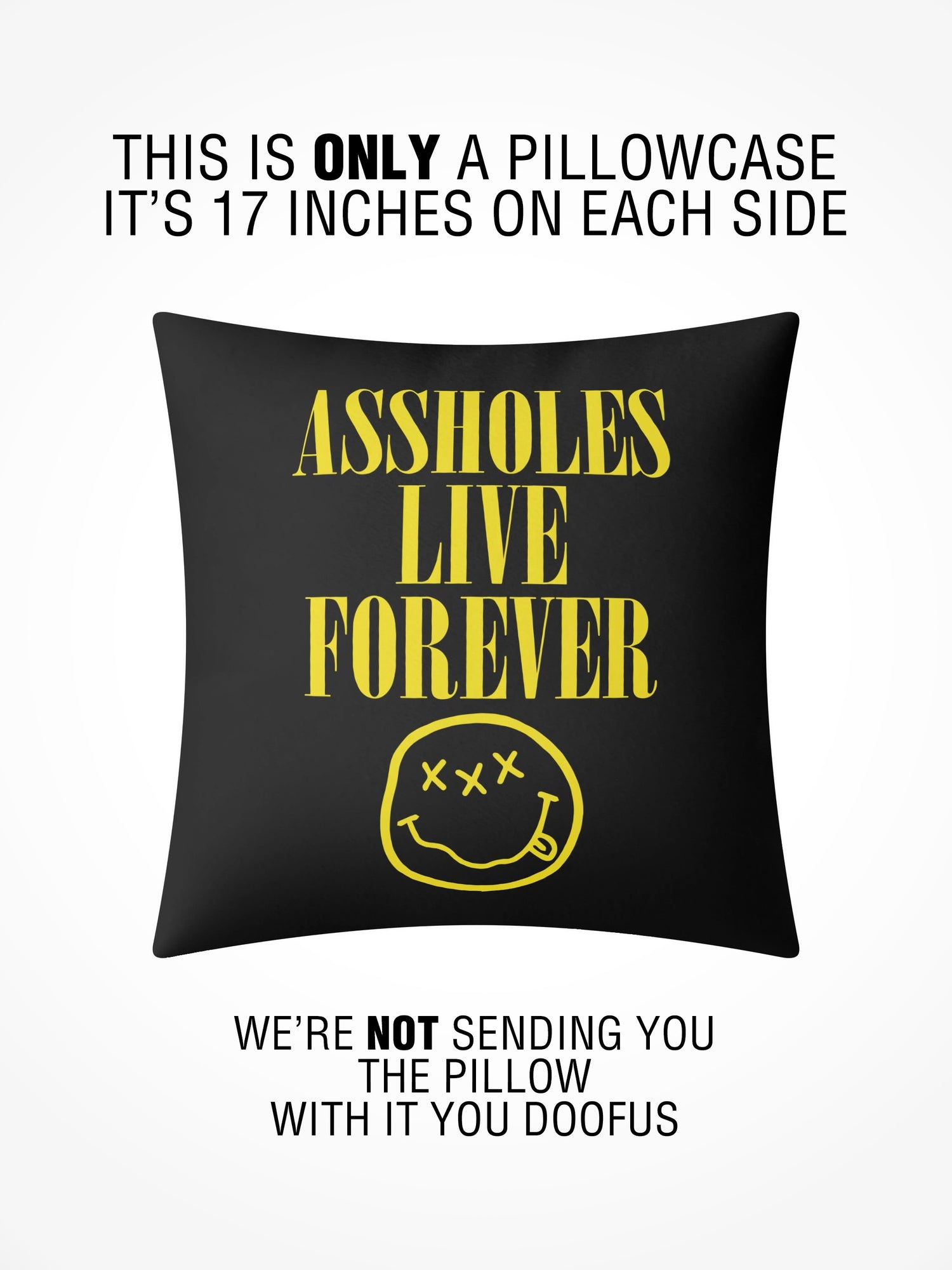 Pillow Case - ALF NIRVANA BLACK