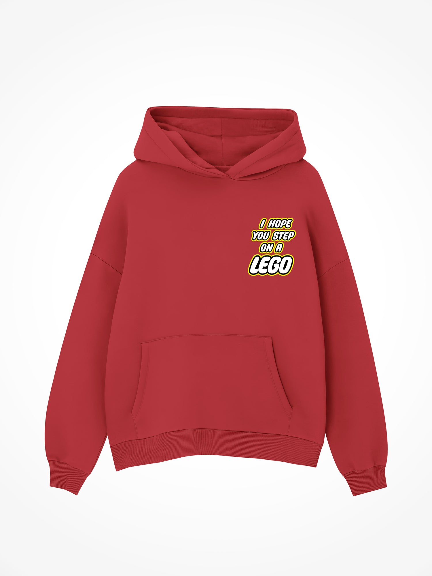 Step On A Lego - Red Hoodie